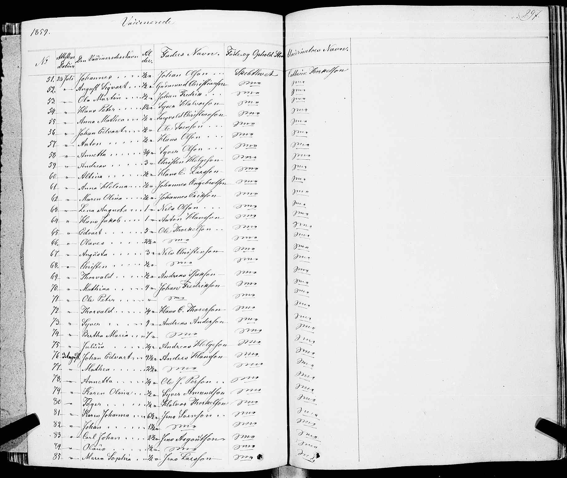 Skiptvet prestekontor Kirkebøker, AV/SAO-A-20009/F/Fa/L0006: Parish register (official) no. 6, 1839-1860, p. 297