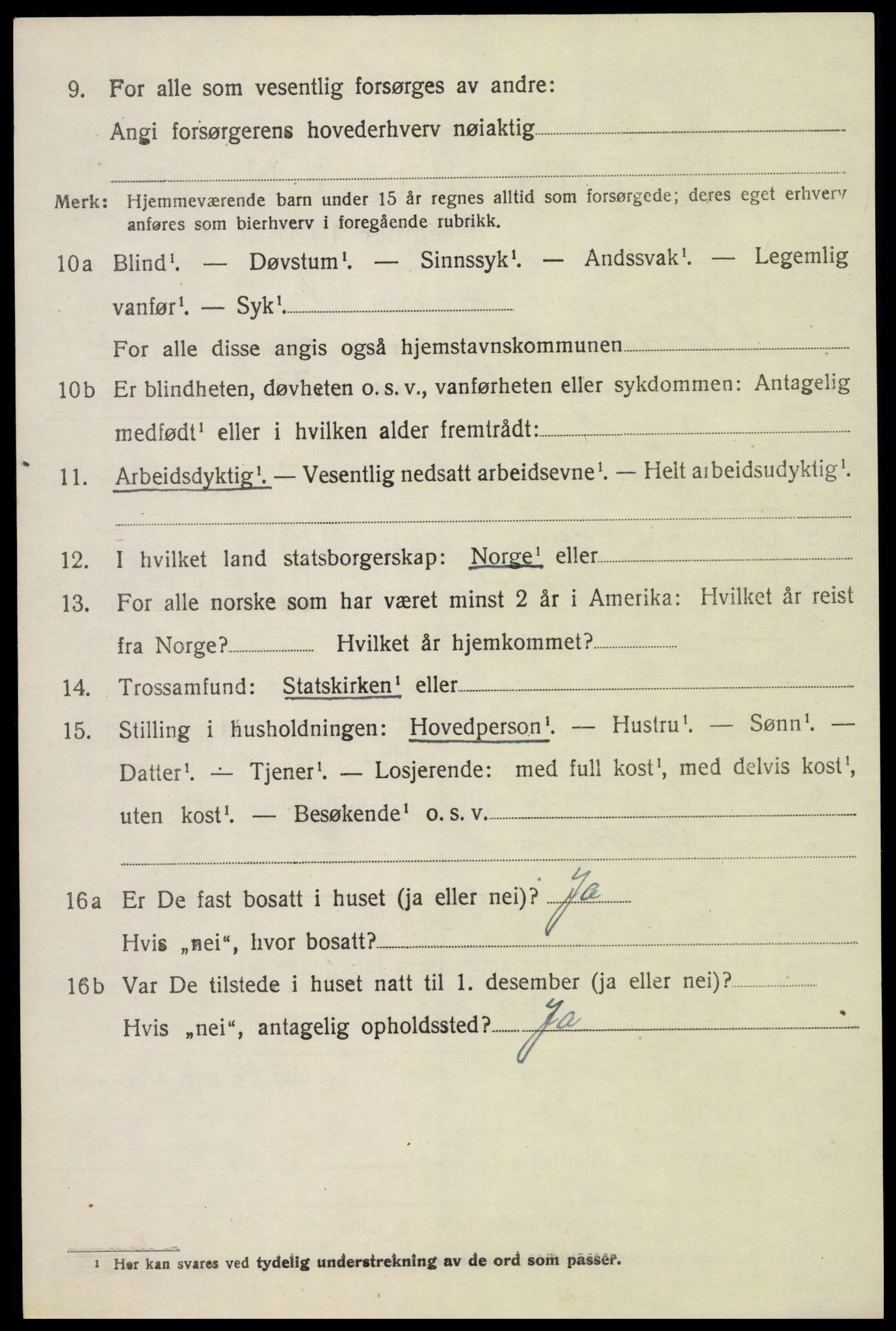 SAH, 1920 census for Romedal, 1920, p. 5632