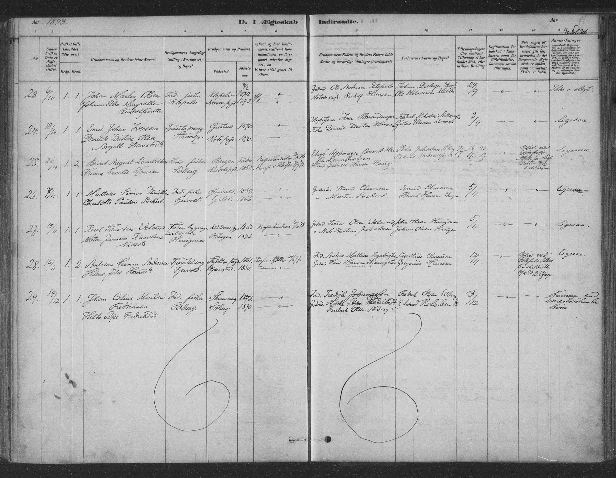 Ministerialprotokoller, klokkerbøker og fødselsregistre - Nordland, AV/SAT-A-1459/891/L1302: Parish register (official) no. 891A07, 1878-1895, p. 306