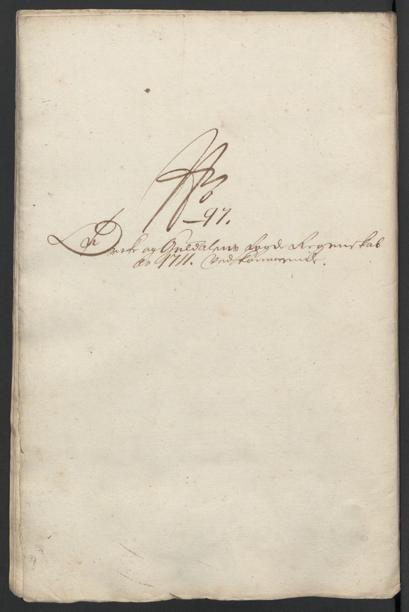Rentekammeret inntil 1814, Reviderte regnskaper, Fogderegnskap, RA/EA-4092/R60/L3962: Fogderegnskap Orkdal og Gauldal, 1711, p. 277