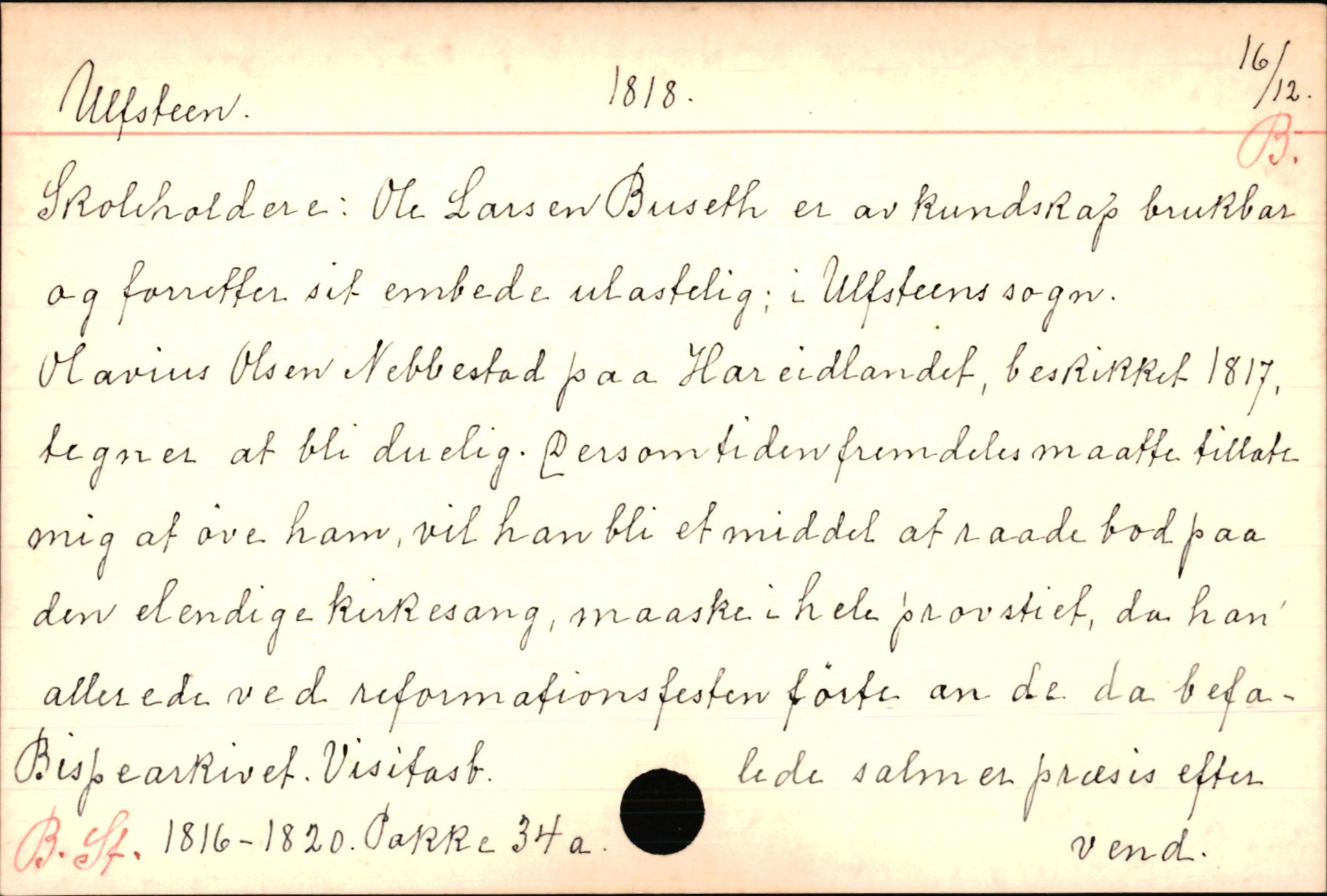 Haugen, Johannes - lærer, AV/SAB-SAB/PA-0036/01/L0001: Om klokkere og lærere, 1521-1904, p. 10606