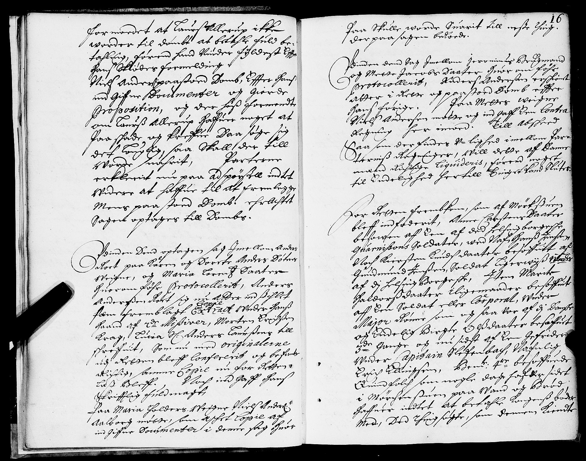 Trondheim byfogd, AV/SAT-A-0003/1/1/1A/L0006: Bytingsprotokoll - 9/1-18/12., 1679, p. 15b-16a