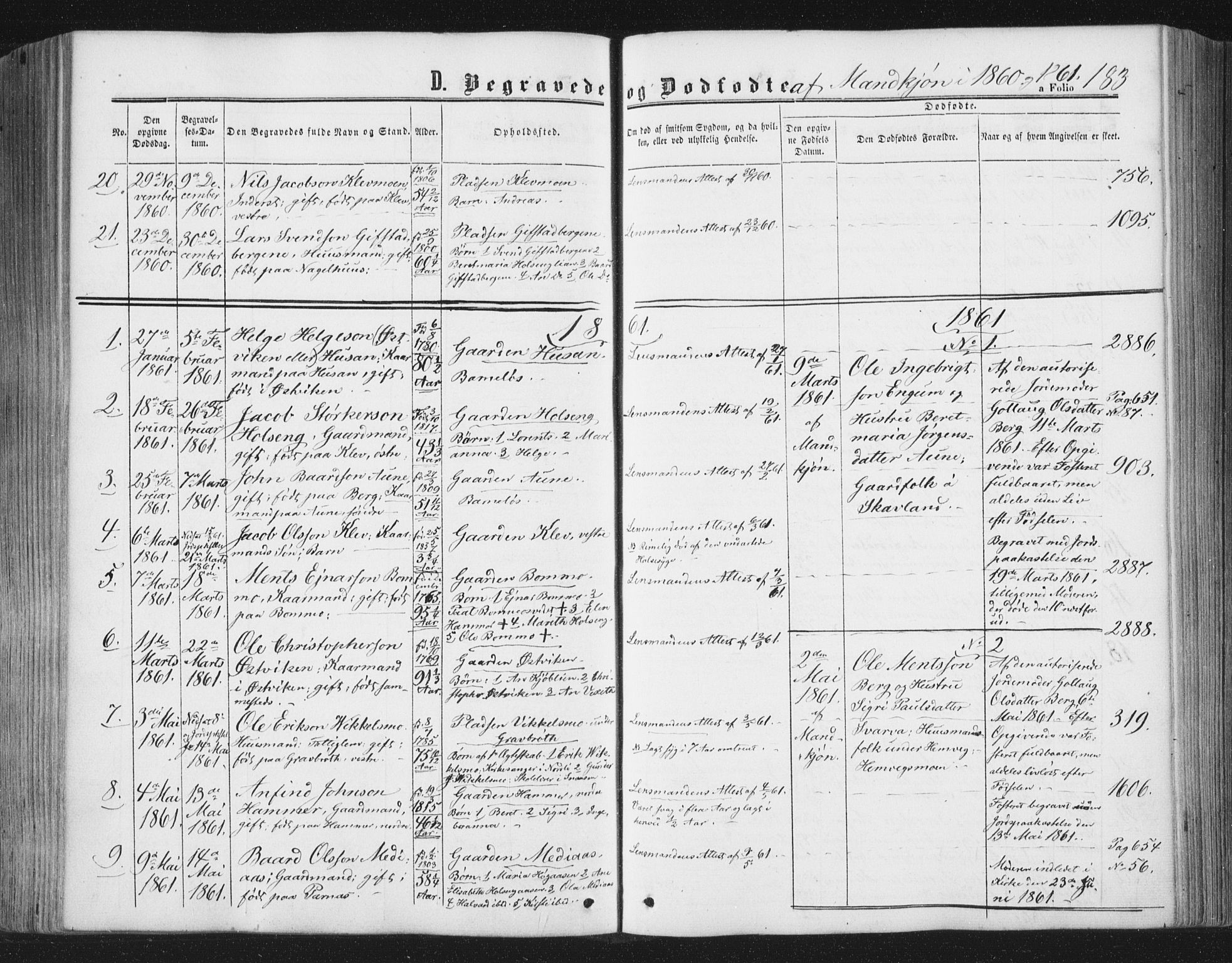 Ministerialprotokoller, klokkerbøker og fødselsregistre - Nord-Trøndelag, SAT/A-1458/749/L0472: Parish register (official) no. 749A06, 1857-1873, p. 183