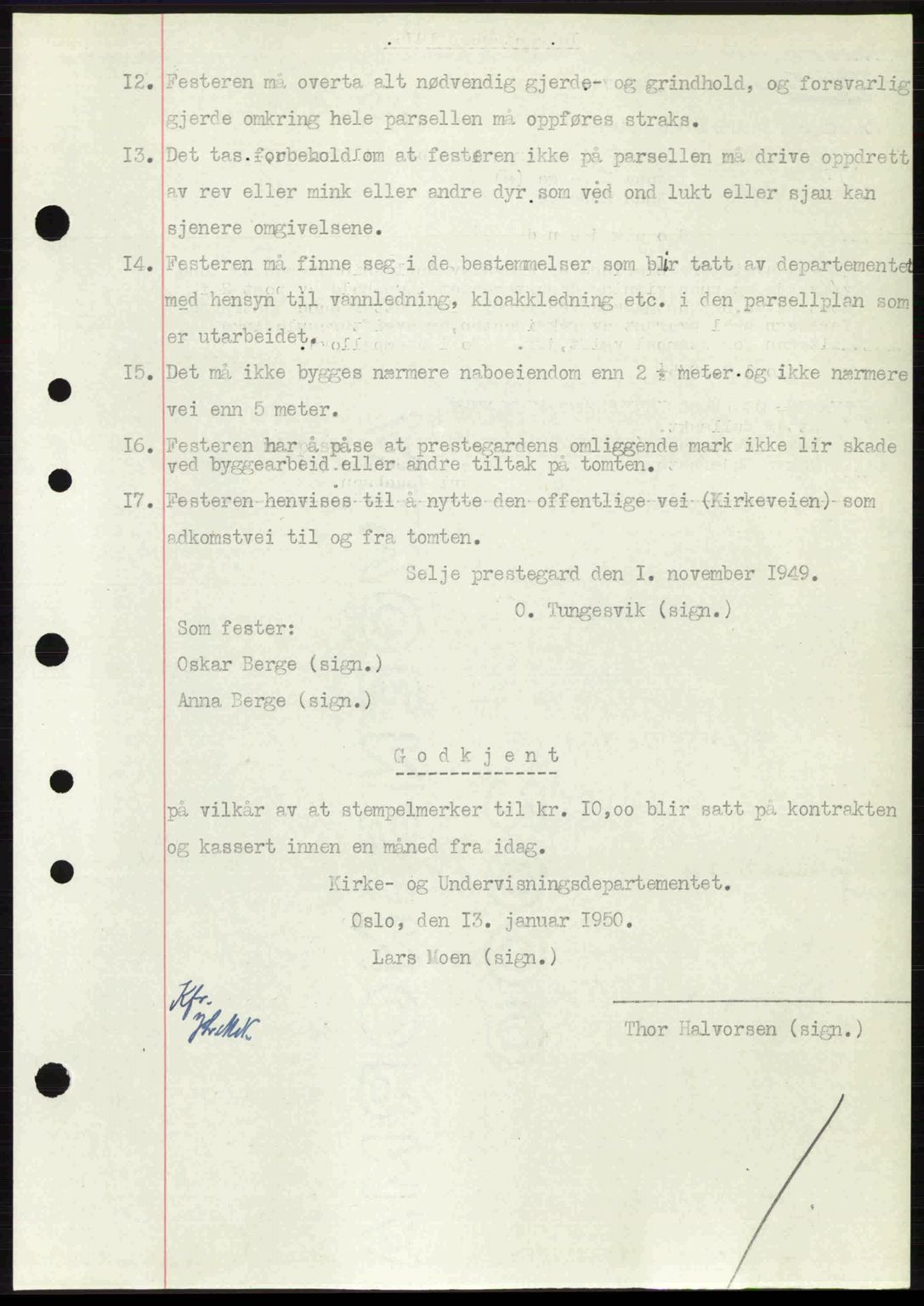 Nordfjord sorenskriveri, SAB/A-2801/02/02b/02bj/L0016a: Mortgage book no. A16 I, 1949-1950, Diary no: : 129/1950