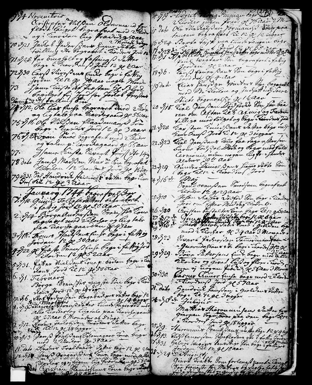 Skien kirkebøker, SAKO/A-302/F/Fa/L0002: Parish register (official) no. 2, 1716-1757, p. 217