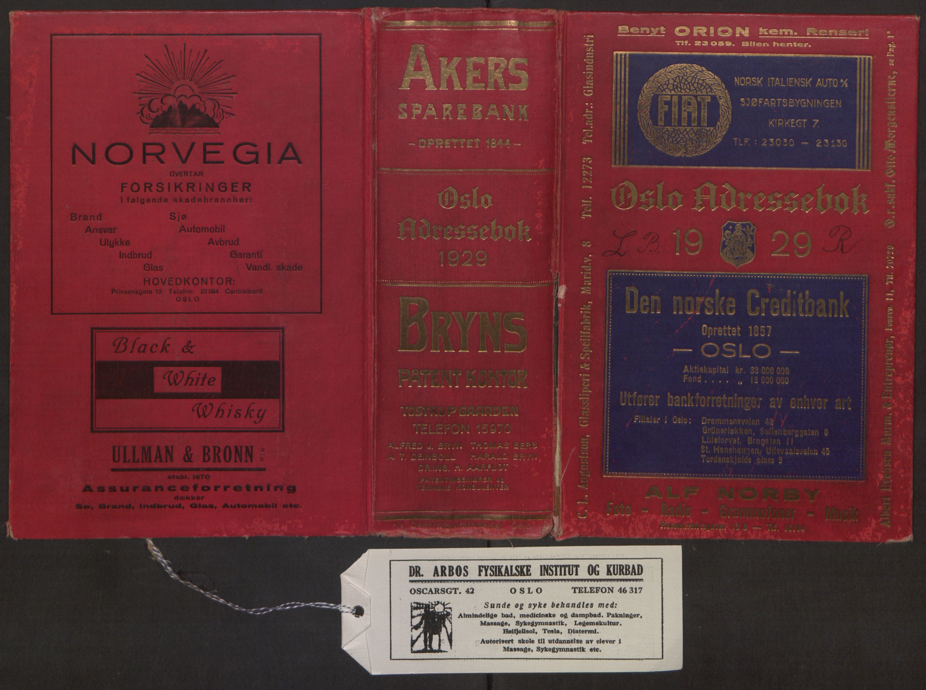 Kristiania/Oslo adressebok, PUBL/-, 1929