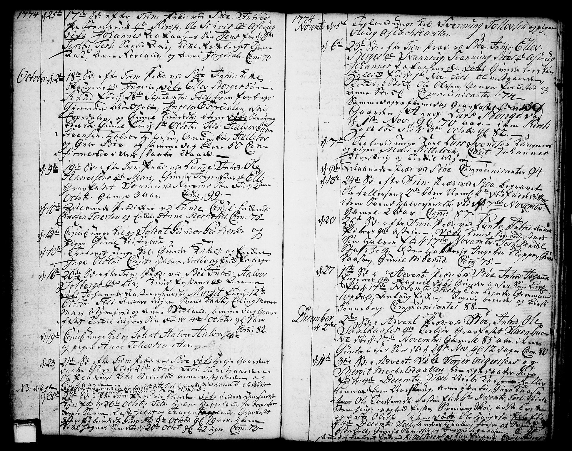 Bø kirkebøker, SAKO/A-257/F/Fa/L0004: Parish register (official) no. 4, 1748-1785
