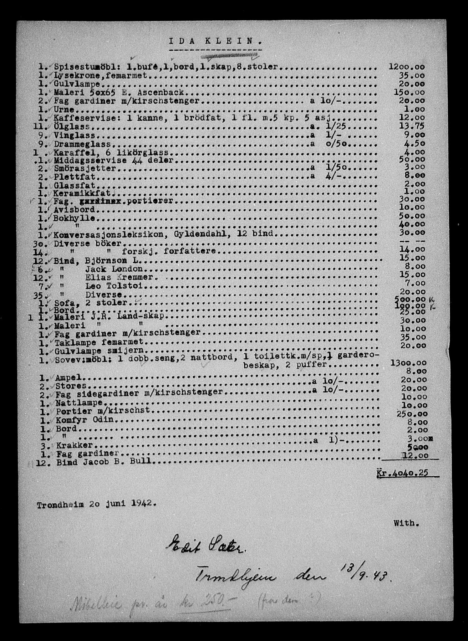 Justisdepartementet, Tilbakeføringskontoret for inndratte formuer, AV/RA-S-1564/H/Hc/Hca/L0901: --, 1945-1947, p. 655