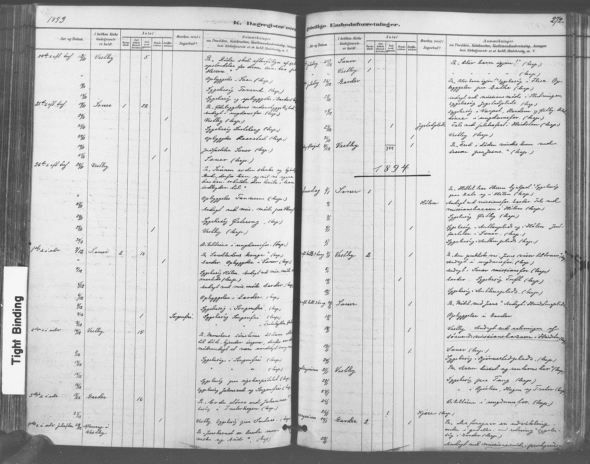 Vestby prestekontor Kirkebøker, AV/SAO-A-10893/F/Fa/L0009: Parish register (official) no. I 9, 1878-1900, p. 272