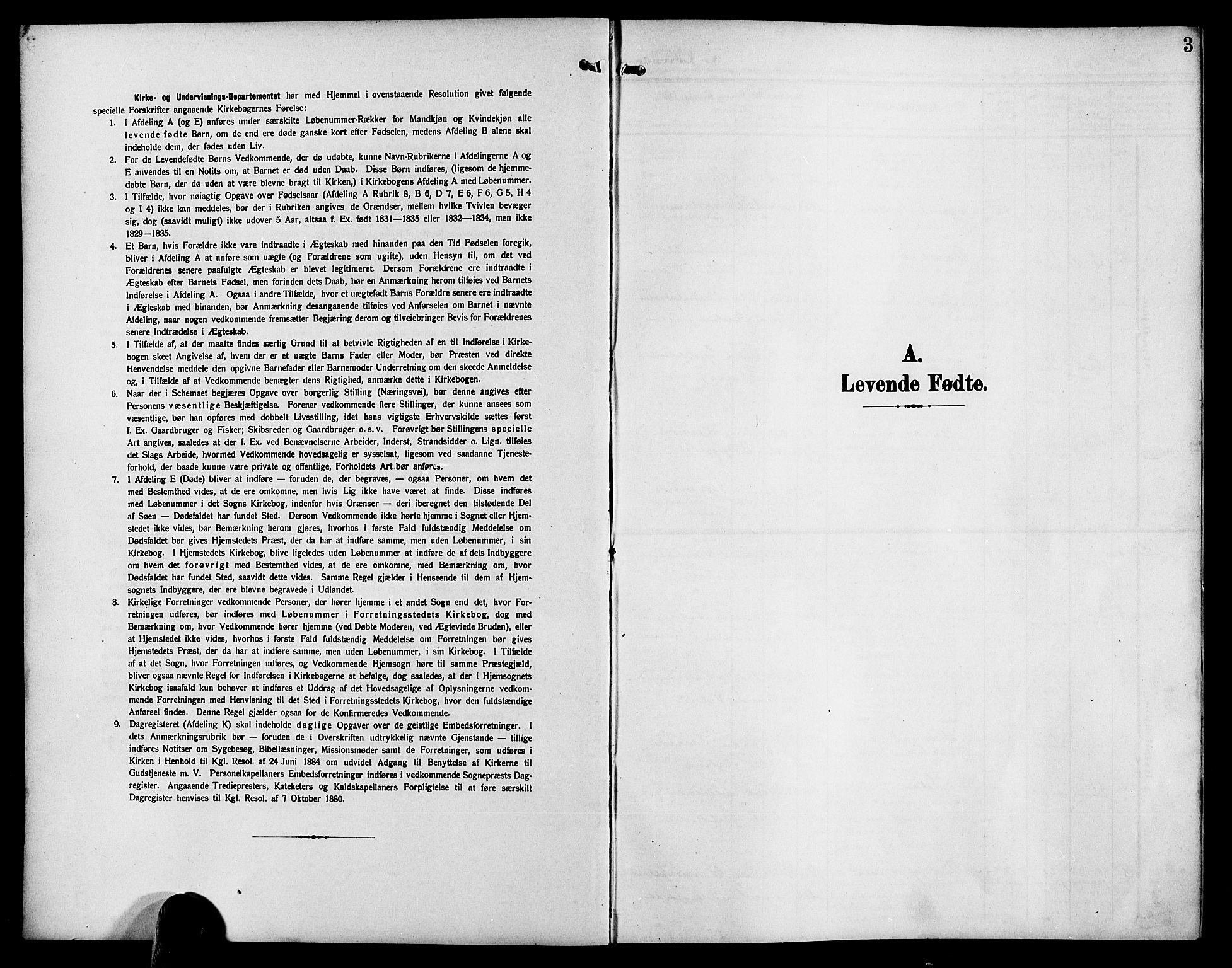 Øyestad sokneprestkontor, SAK/1111-0049/F/Fb/L0011: Parish register (copy) no. B 11, 1906-1918, p. 3