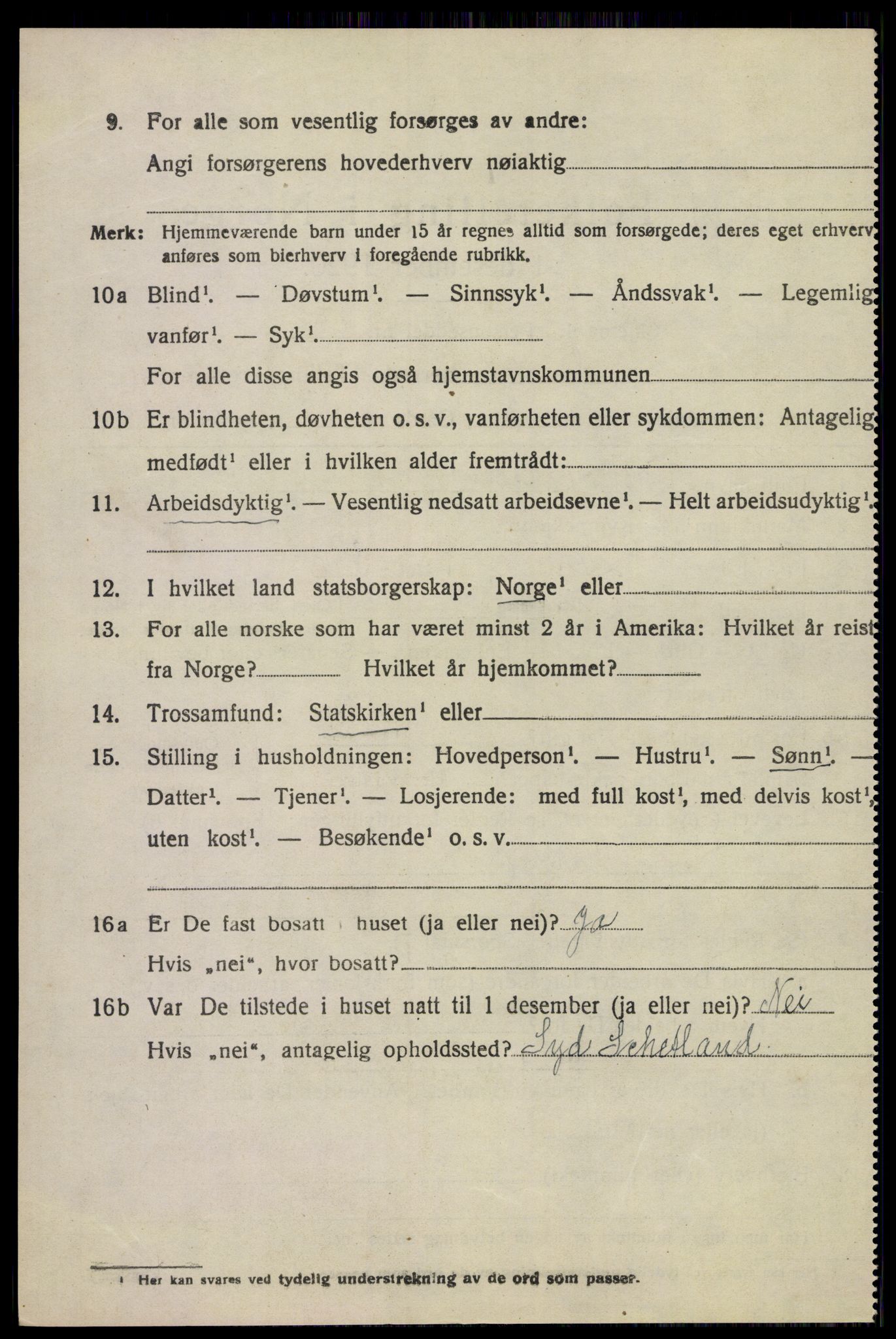 SAKO, 1920 census for Sem, 1920, p. 10358