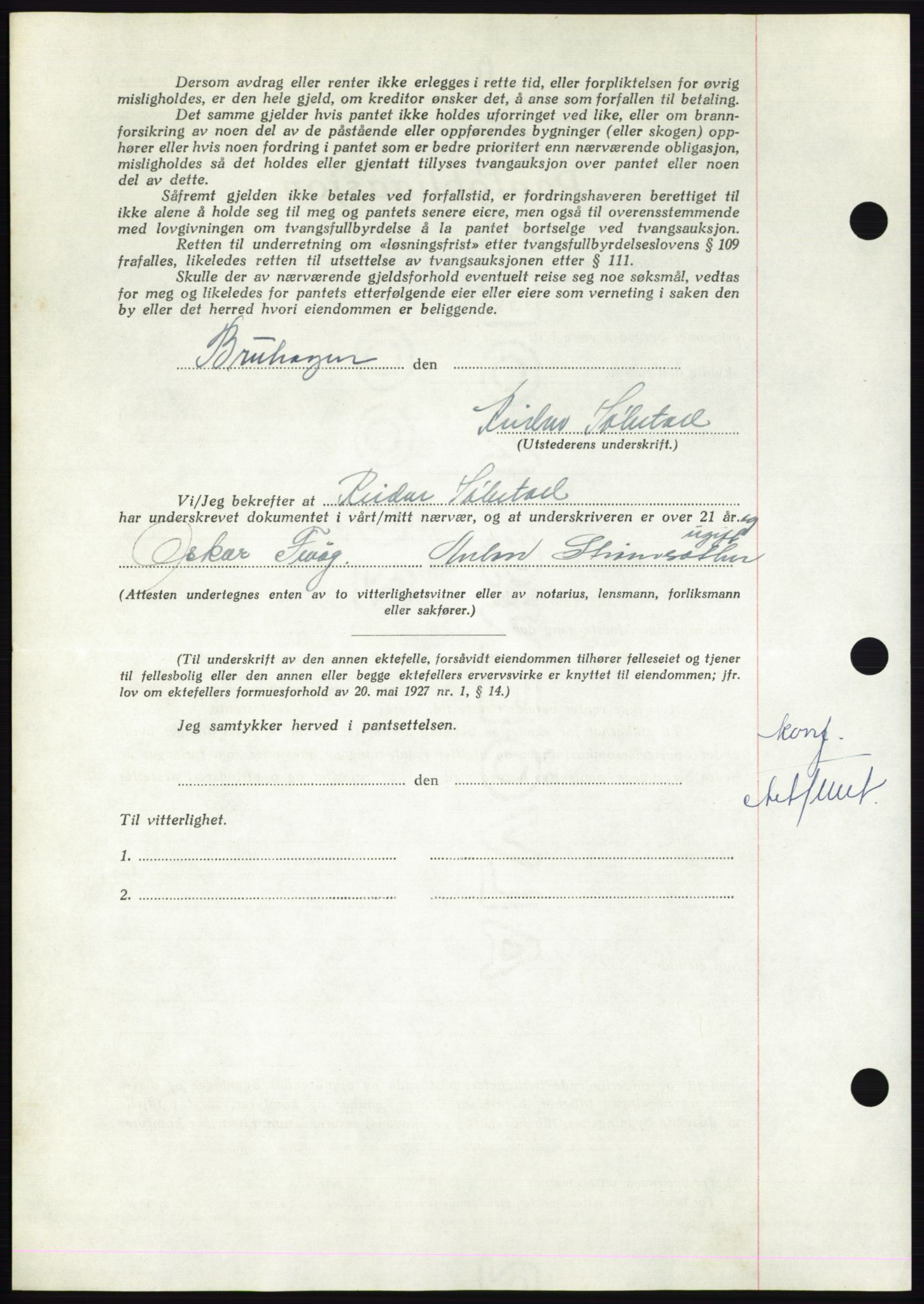 Nordmøre sorenskriveri, AV/SAT-A-4132/1/2/2Ca: Mortgage book no. B101, 1949-1949, Diary no: : 1388/1949