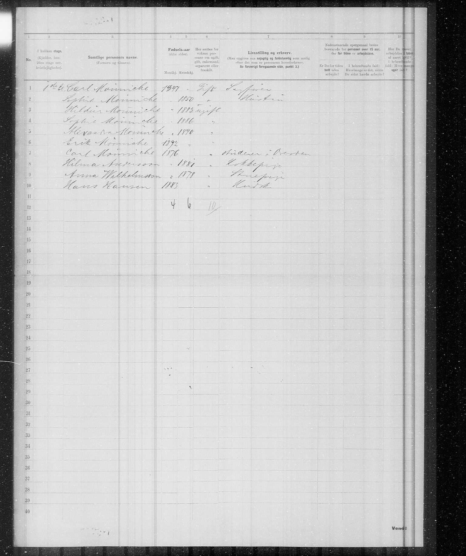 OBA, Municipal Census 1902 for Kristiania, 1902, p. 20339