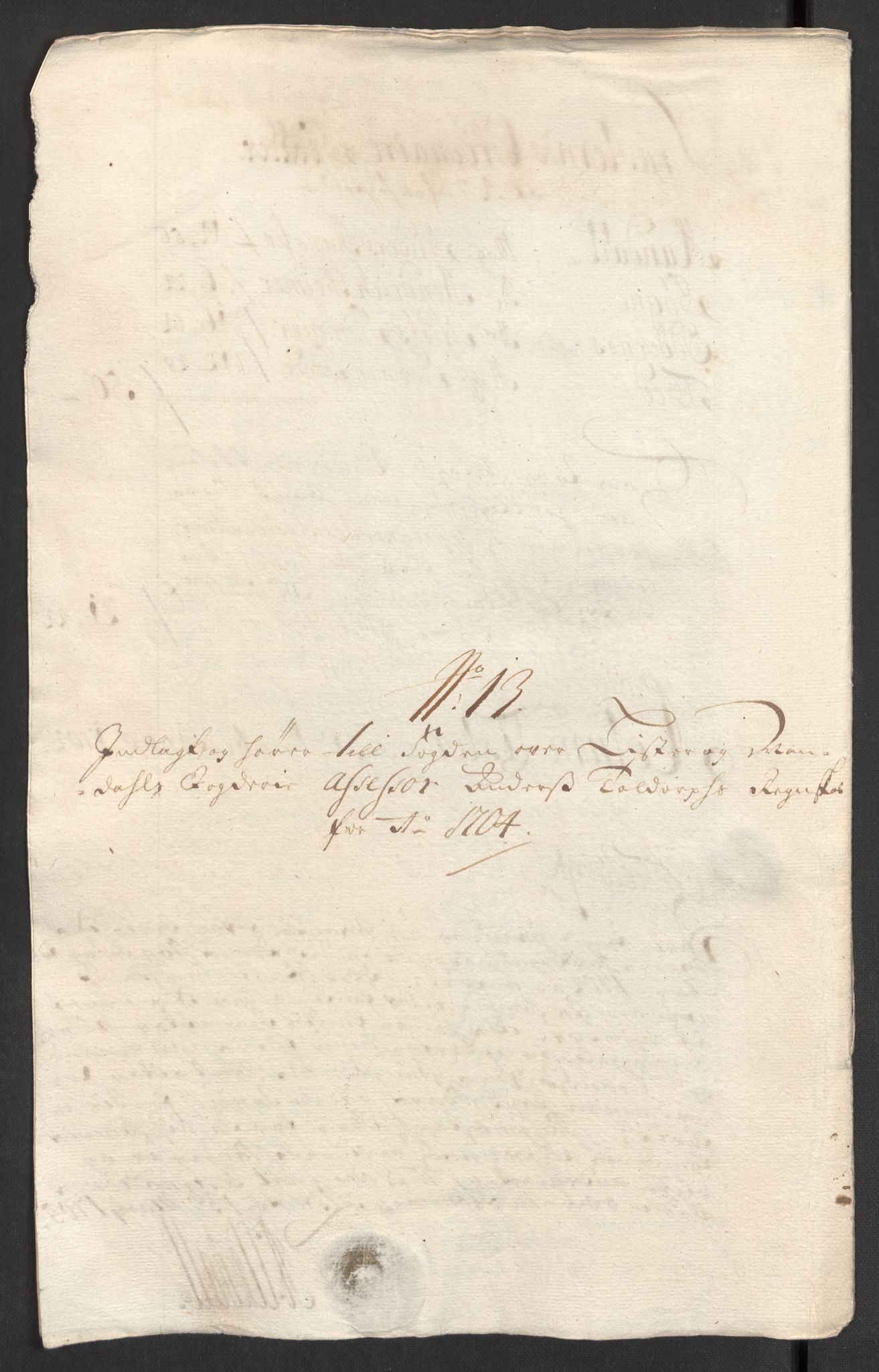 Rentekammeret inntil 1814, Reviderte regnskaper, Fogderegnskap, RA/EA-4092/R43/L2550: Fogderegnskap Lista og Mandal, 1703-1704, p. 293