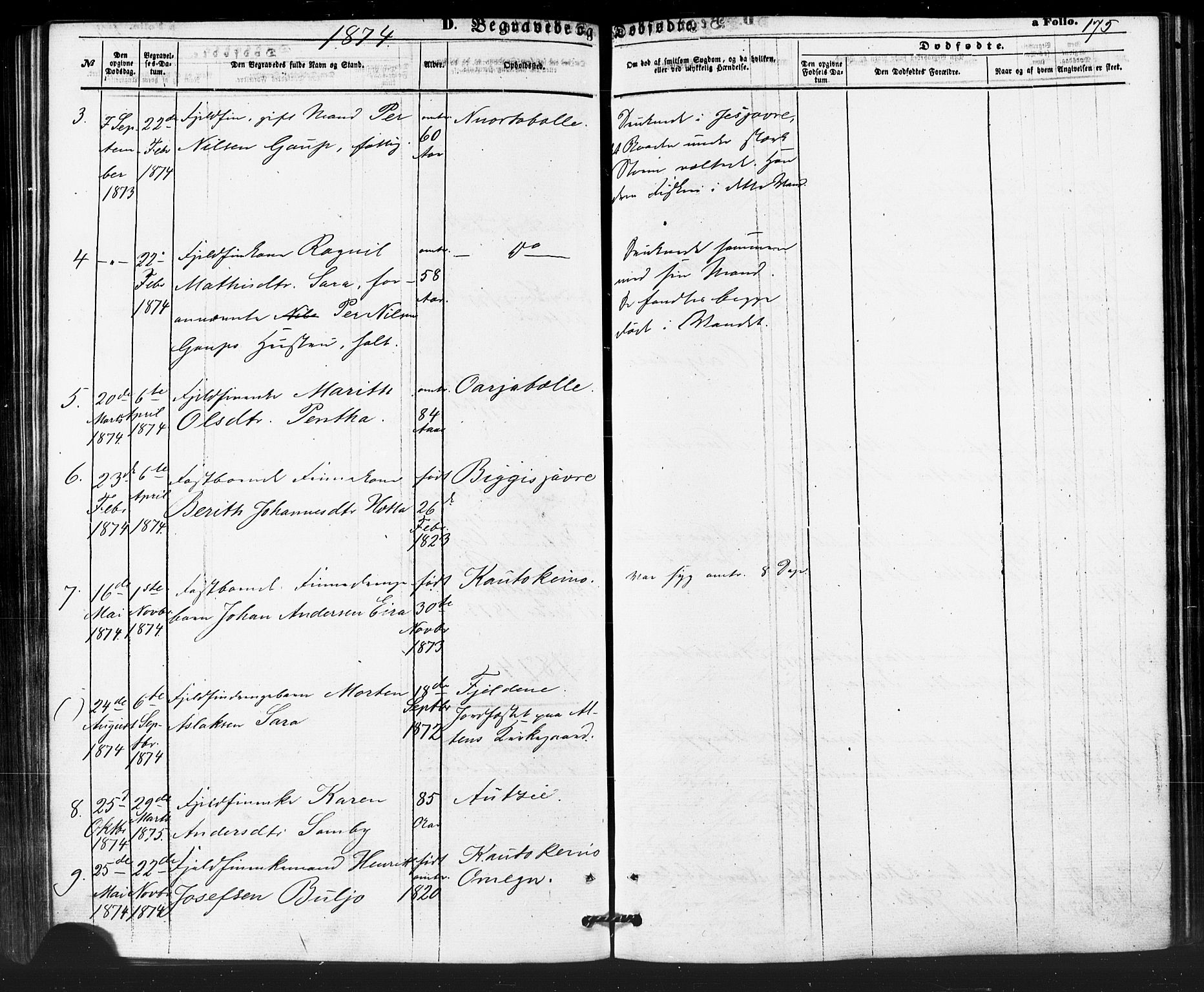 Kautokeino sokneprestembete, AV/SATØ-S-1340/H/Ha/L0003.kirke: Parish register (official) no. 3, 1862-1879, p. 175