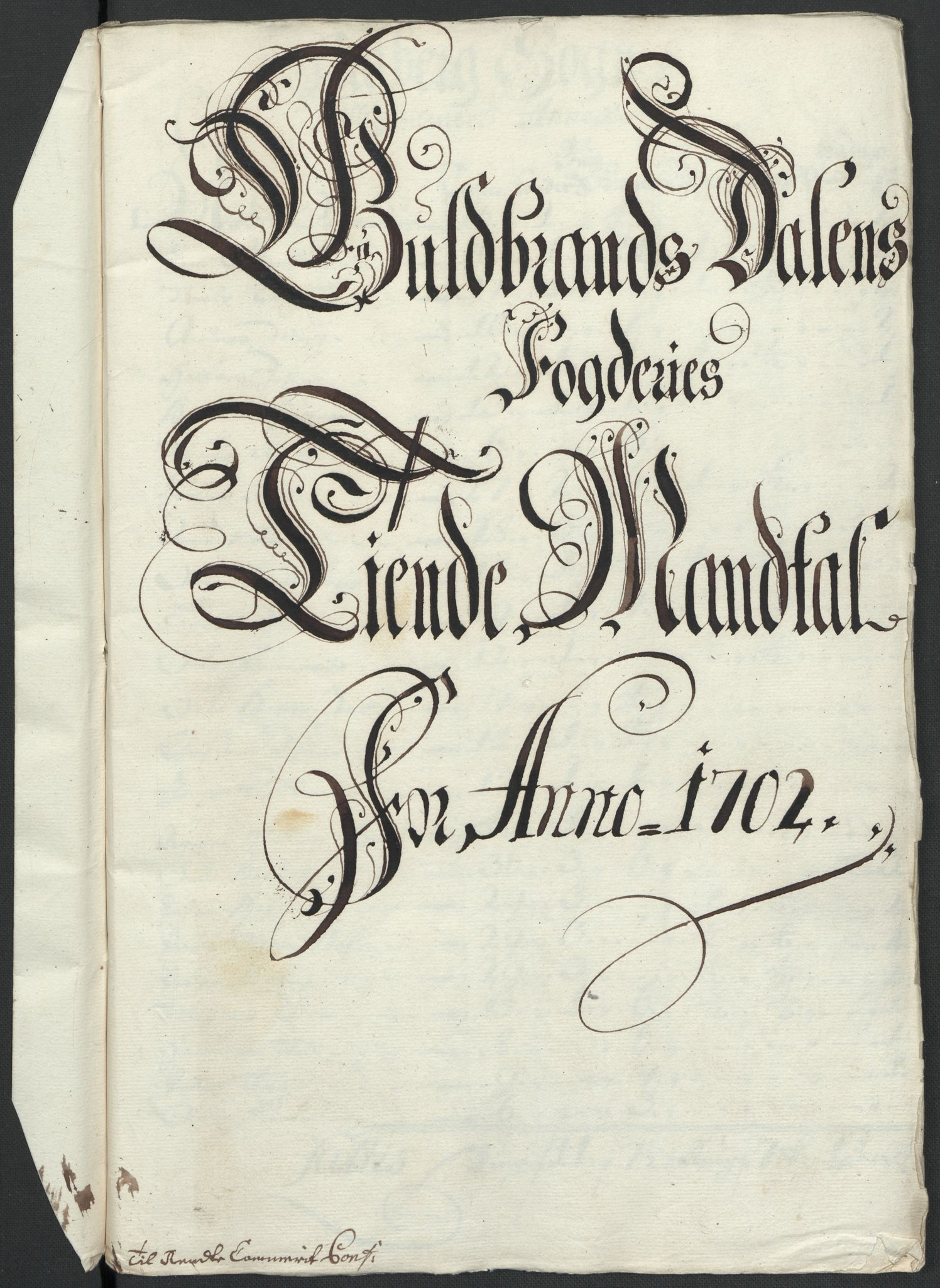 Rentekammeret inntil 1814, Reviderte regnskaper, Fogderegnskap, RA/EA-4092/R17/L1175: Fogderegnskap Gudbrandsdal, 1702, p. 61