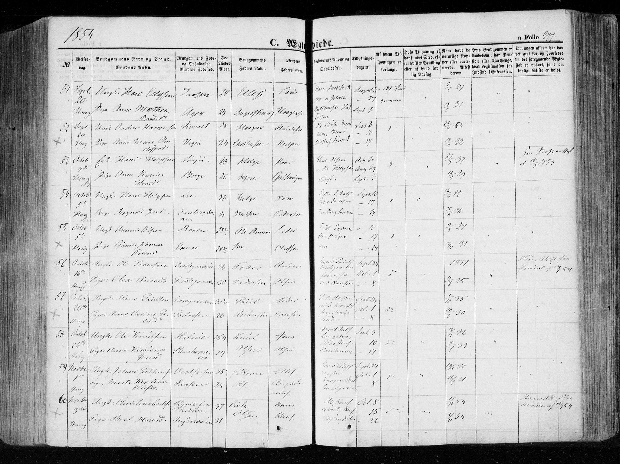 Eiker kirkebøker, AV/SAKO-A-4/F/Fa/L0014: Parish register (official) no. I 14, 1846-1854, p. 377