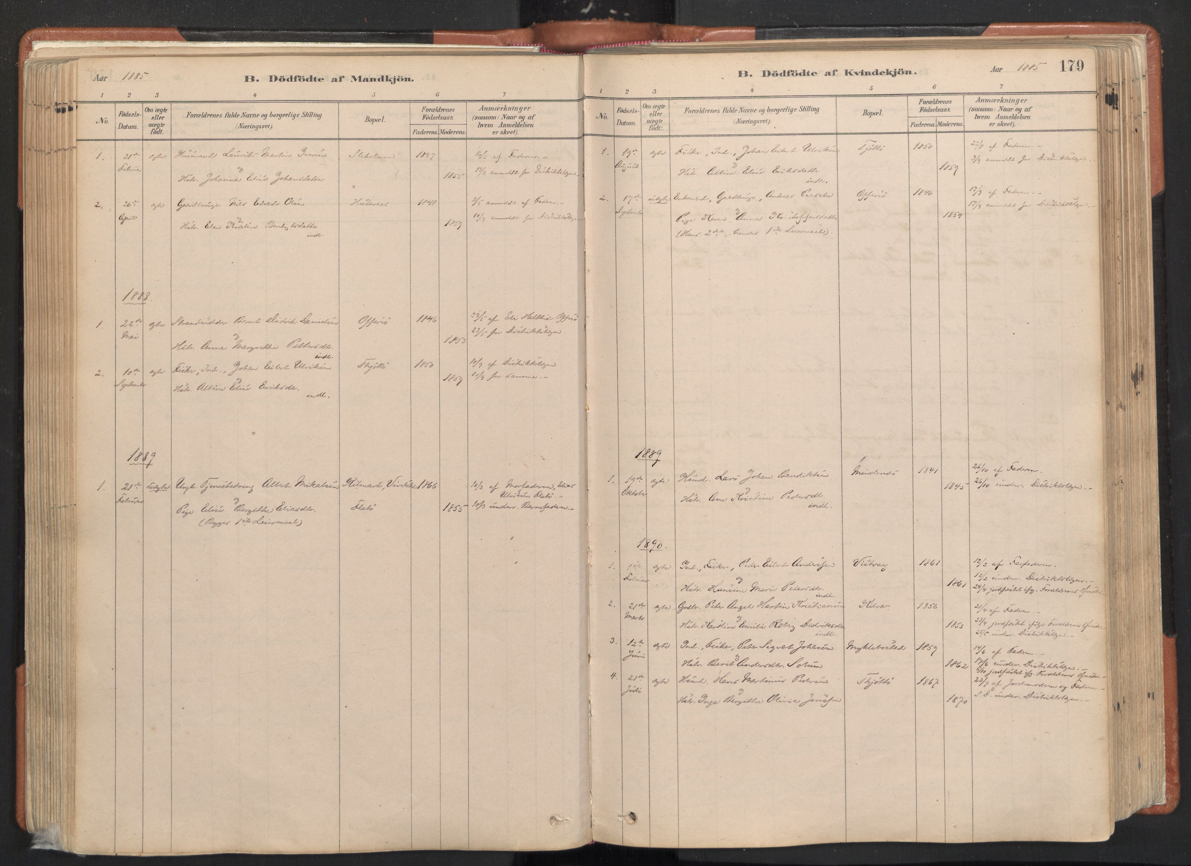 Ministerialprotokoller, klokkerbøker og fødselsregistre - Nordland, SAT/A-1459/817/L0264: Parish register (official) no. 817A04, 1878-1907, p. 179