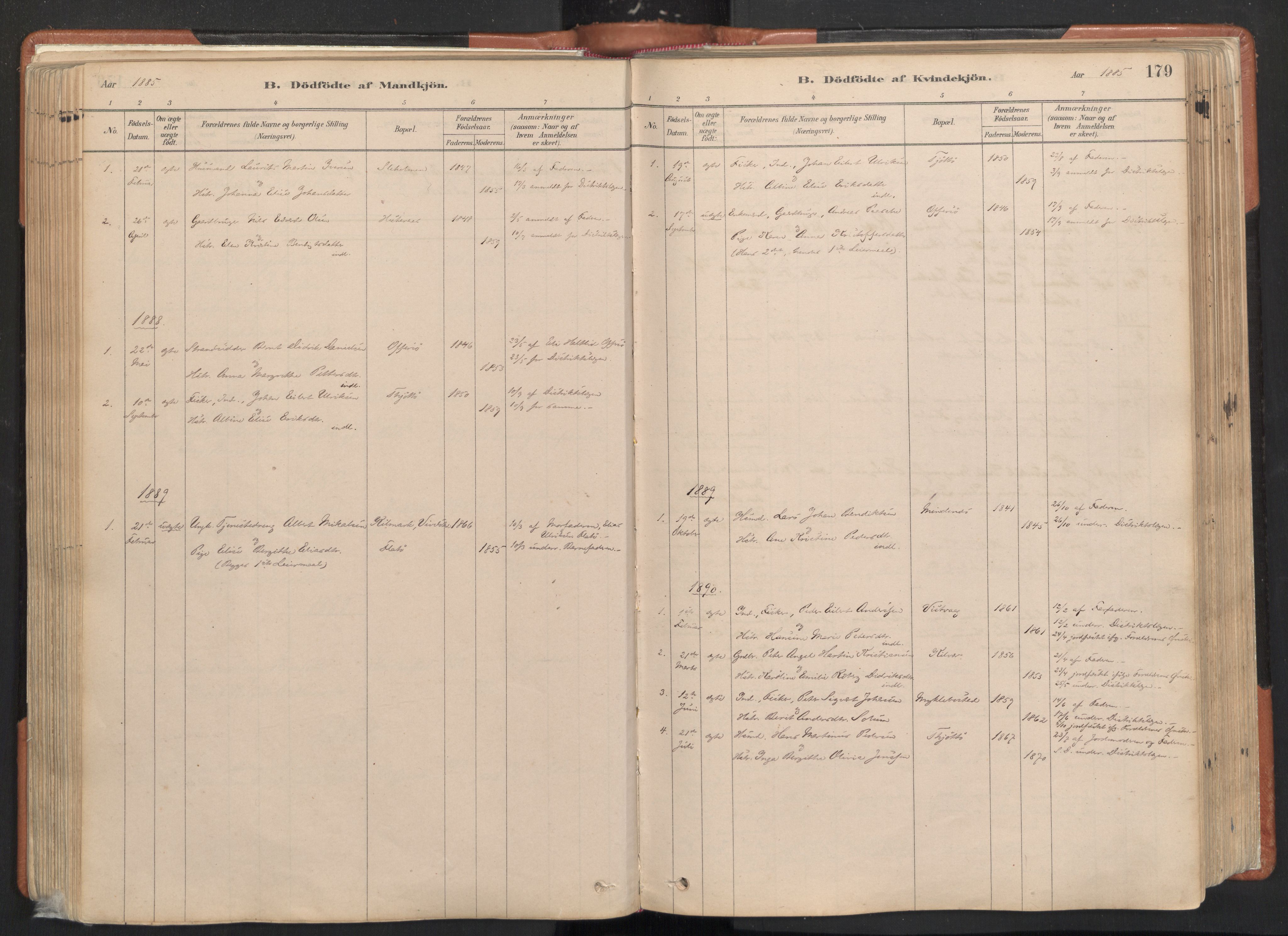 Ministerialprotokoller, klokkerbøker og fødselsregistre - Nordland, AV/SAT-A-1459/817/L0264: Parish register (official) no. 817A04, 1878-1907, p. 179
