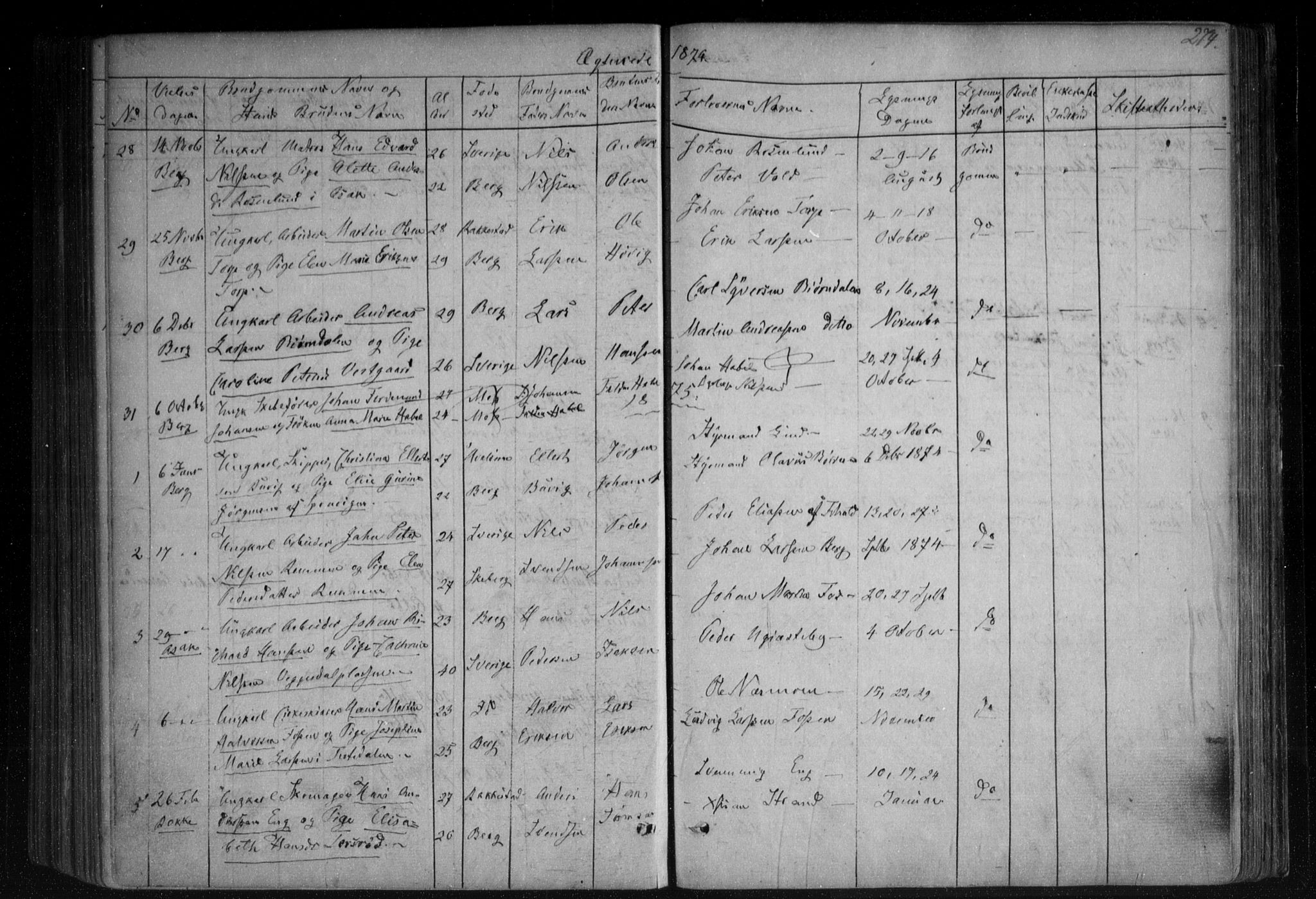 Berg prestekontor Kirkebøker, AV/SAO-A-10902/F/Fa/L0005: Parish register (official) no. I 5, 1861-1877, p. 274