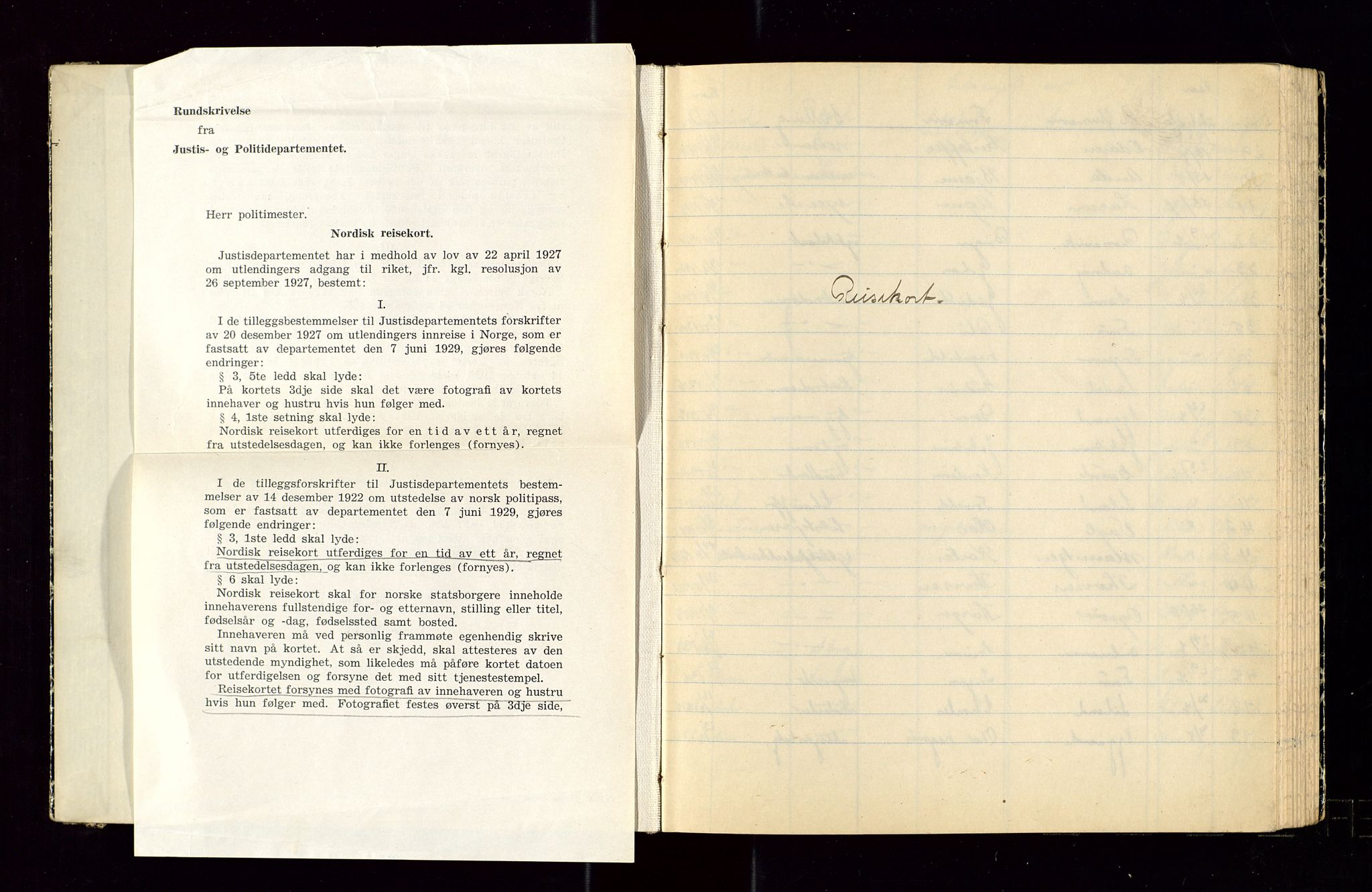 Sandnes politikammer, SAST/A-100446/K/L0006: Passprotokoll, 1938-1943, p. 92