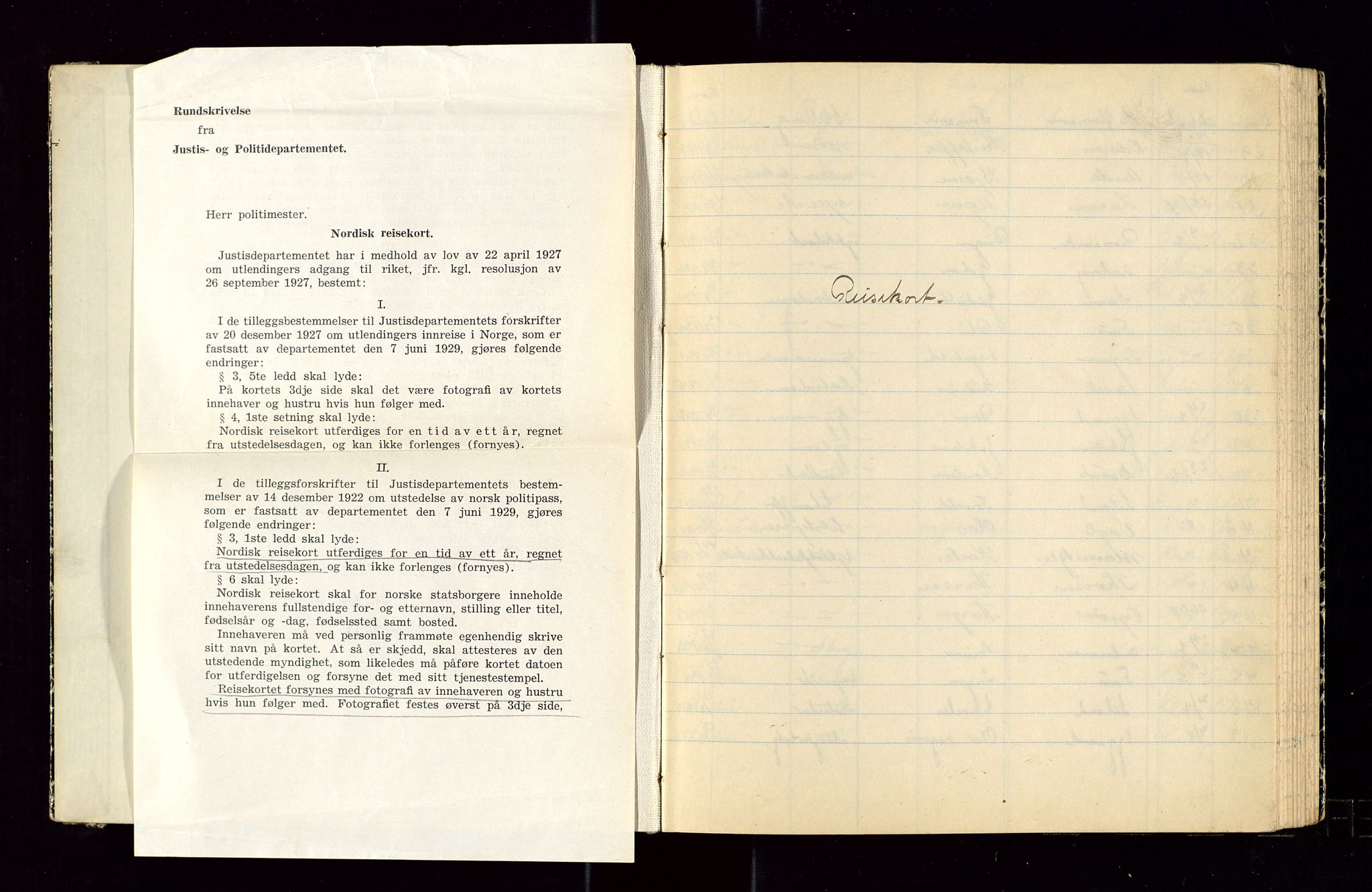 Sandnes politikammer, AV/SAST-A-100446/K/L0006: Passprotokoll, 1938-1943, p. 92