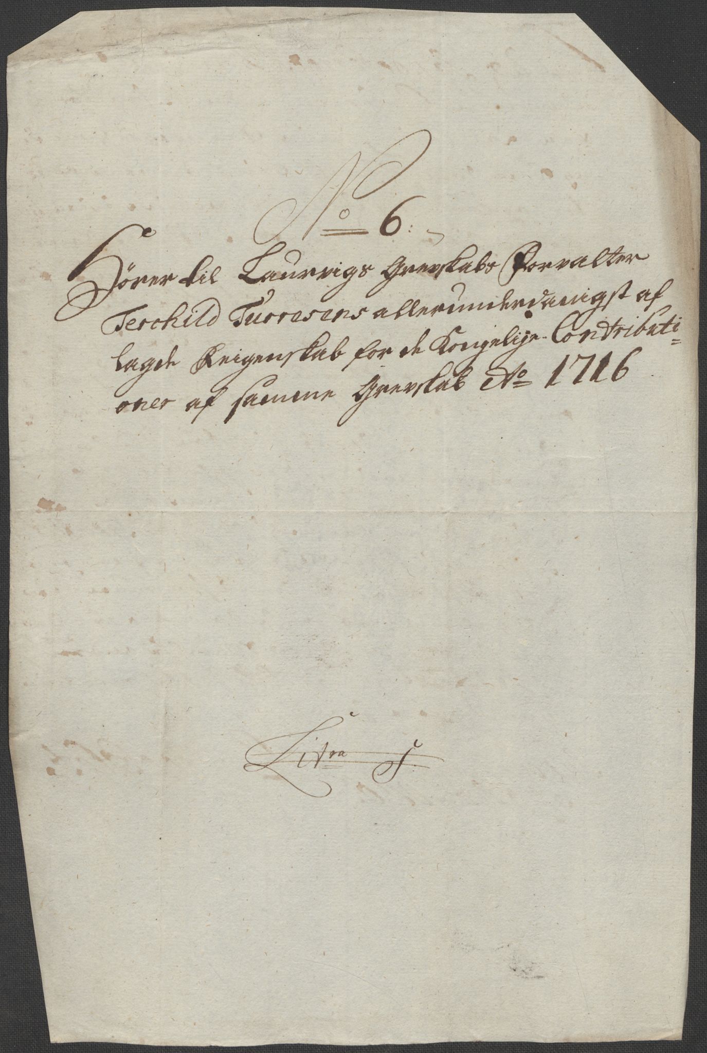 Rentekammeret inntil 1814, Reviderte regnskaper, Fogderegnskap, AV/RA-EA-4092/R33/L1987: Fogderegnskap Larvik grevskap, 1716-1717, p. 160