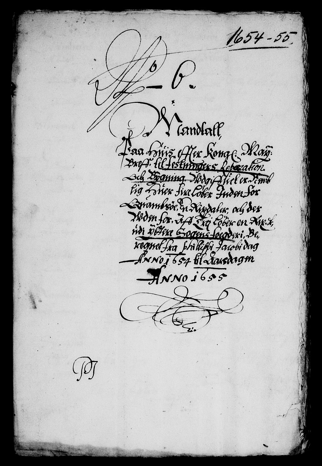Rentekammeret inntil 1814, Reviderte regnskaper, Lensregnskaper, AV/RA-EA-5023/R/Rb/Rbt/L0130: Bergenhus len, 1654-1656