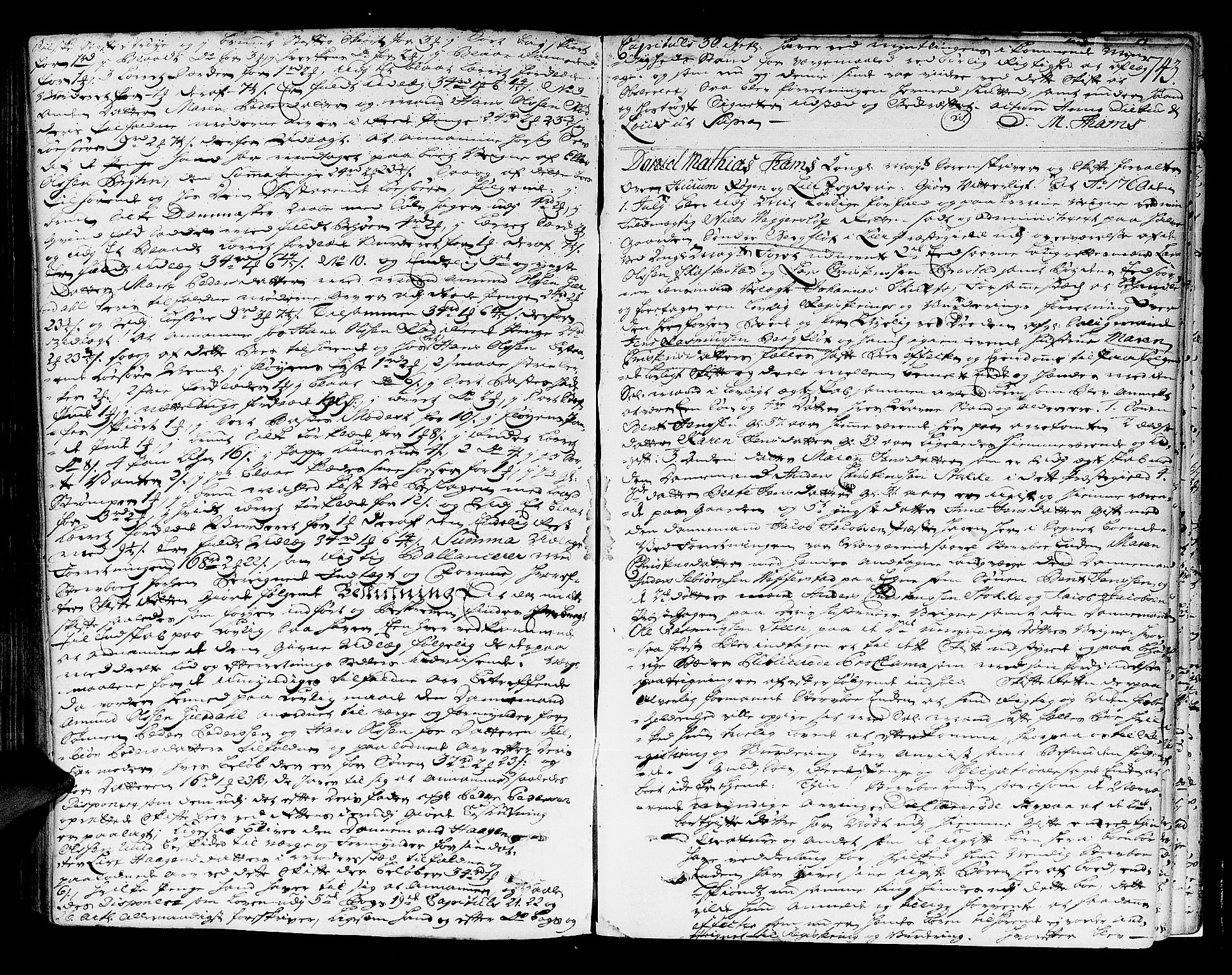 Lier, Røyken og Hurum sorenskriveri, AV/SAKO-A-89/H/Hc/L0004: Skifteprotokoll, 1745-1761, p. 742b-743a