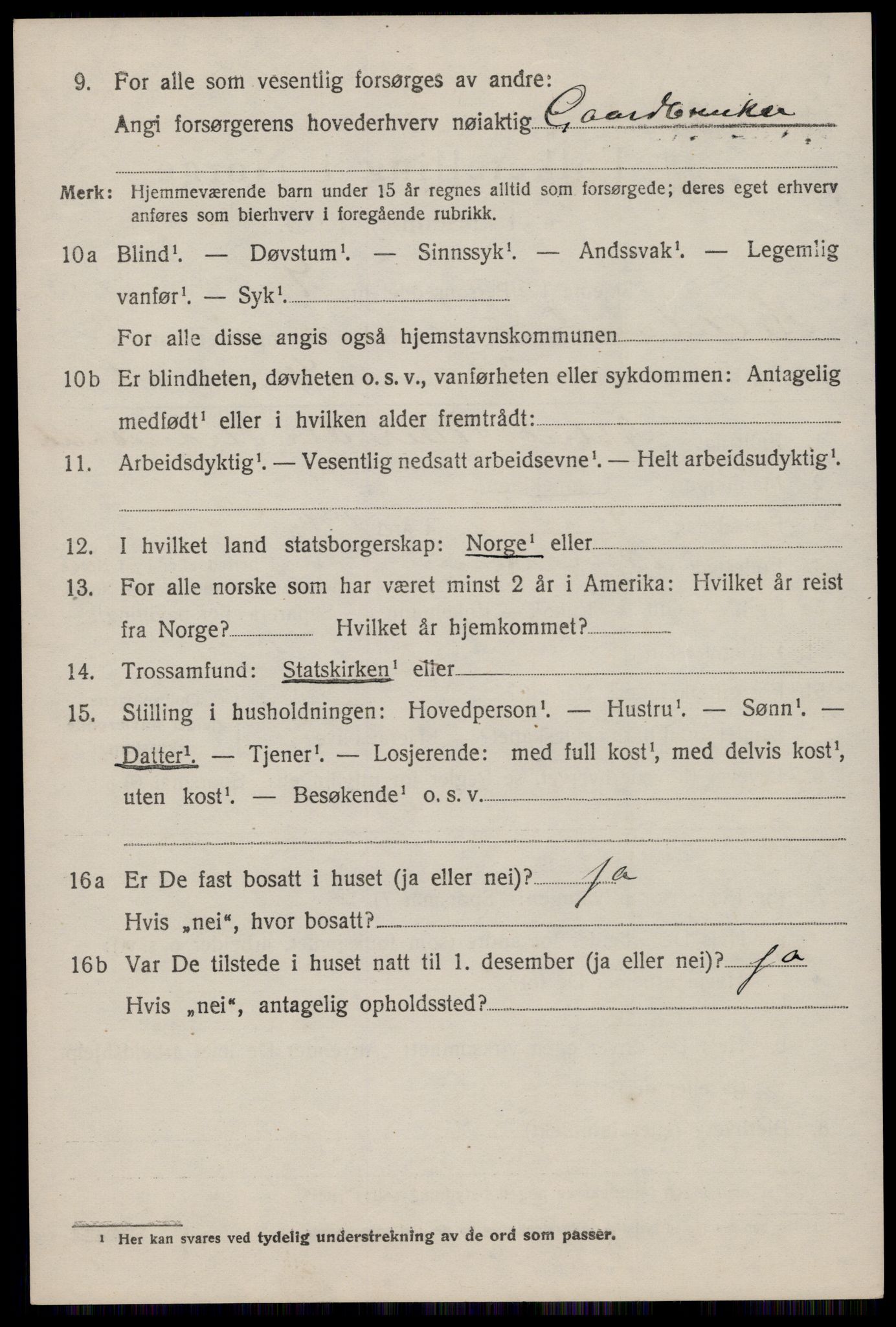 SAST, 1920 census for Helleland, 1920, p. 2204