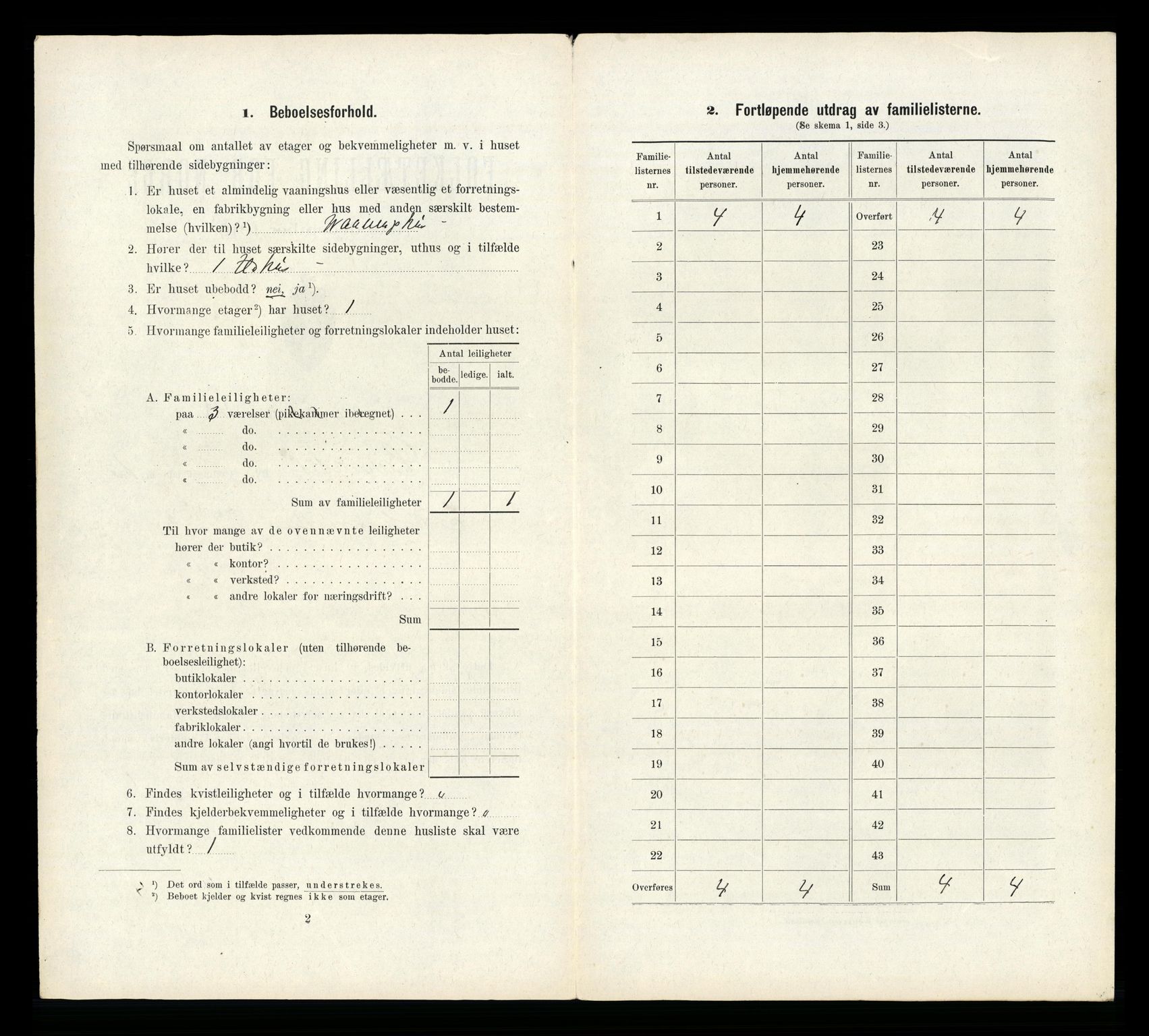 RA, 1910 census for Larvik, 1910, p. 4130