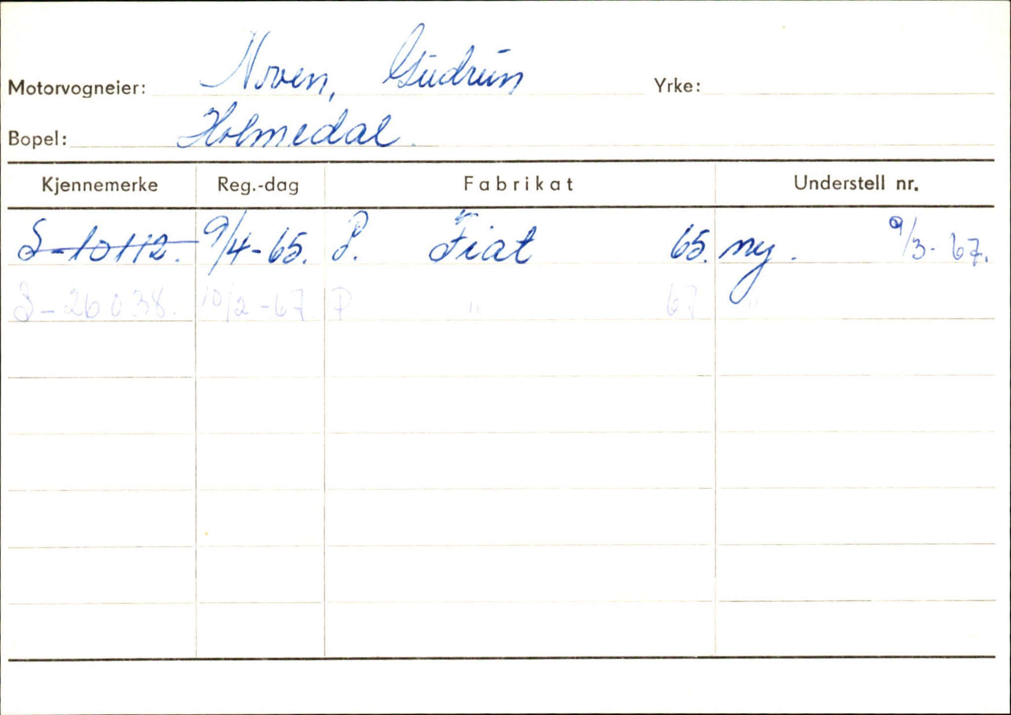 Statens vegvesen, Sogn og Fjordane vegkontor, AV/SAB-A-5301/4/F/L0125: Eigarregister Sogndal V-Å. Aurland A-Å. Fjaler A-N, 1945-1975, p. 2681