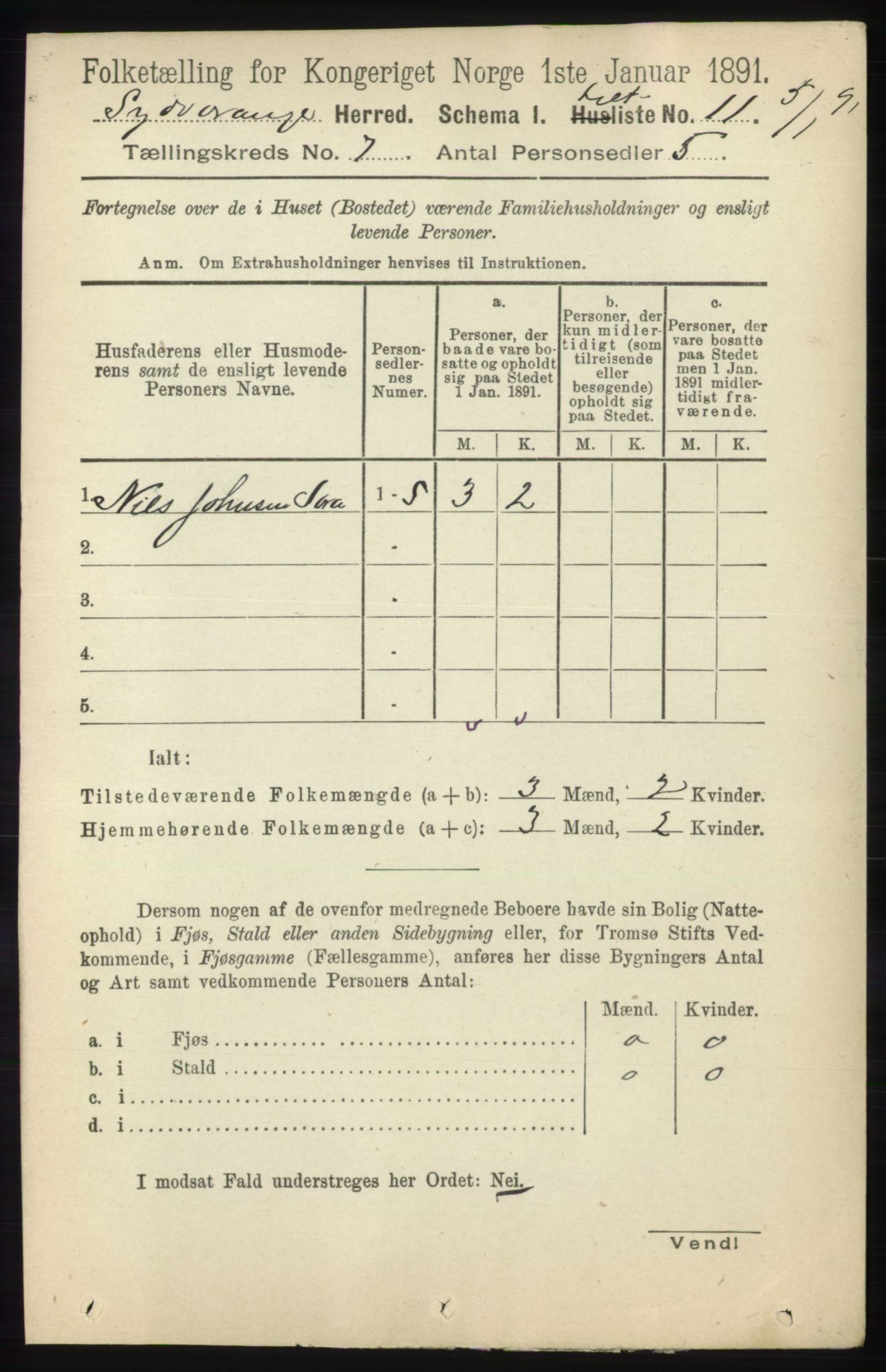 RA, 1891 census for 2030 Sør-Varanger, 1891, p. 2238