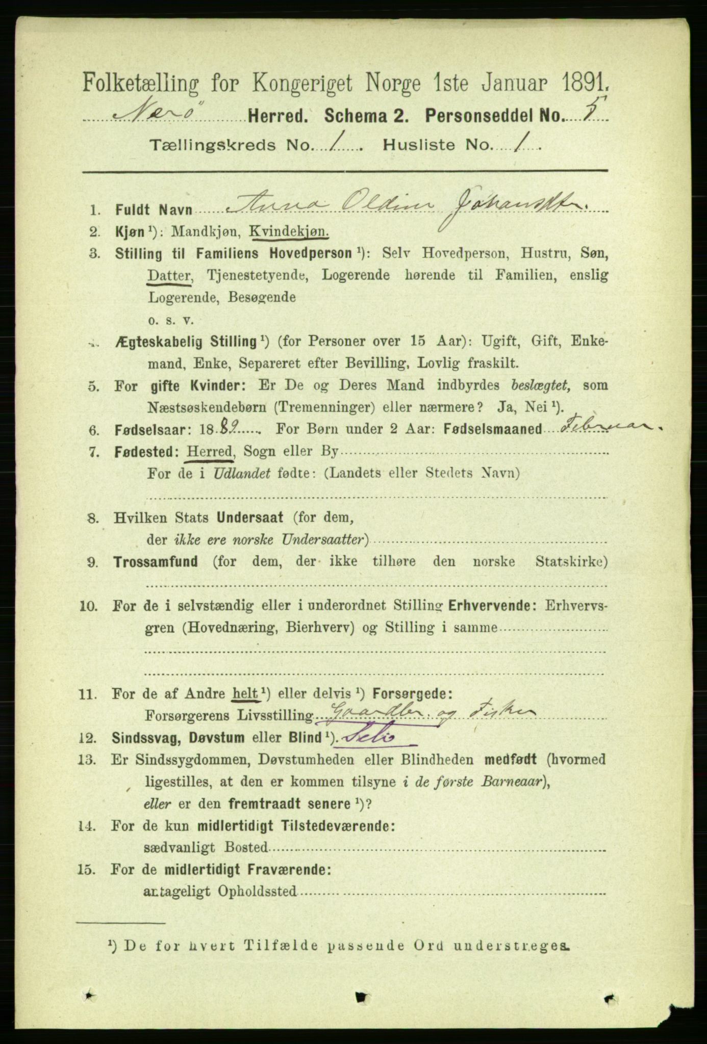 RA, 1891 census for 1751 Nærøy, 1891, p. 83