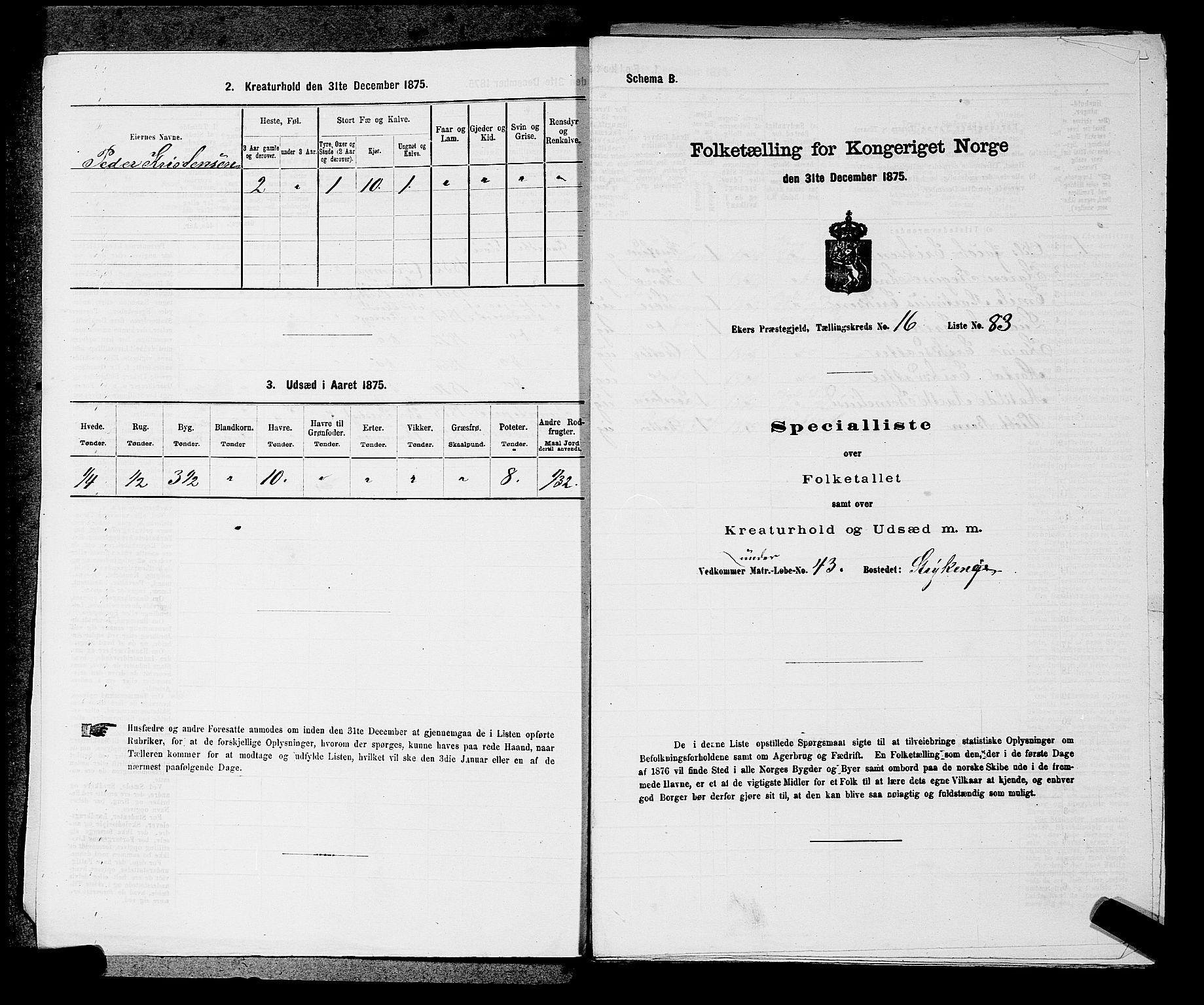 SAKO, 1875 census for 0624P Eiker, 1875, p. 2753