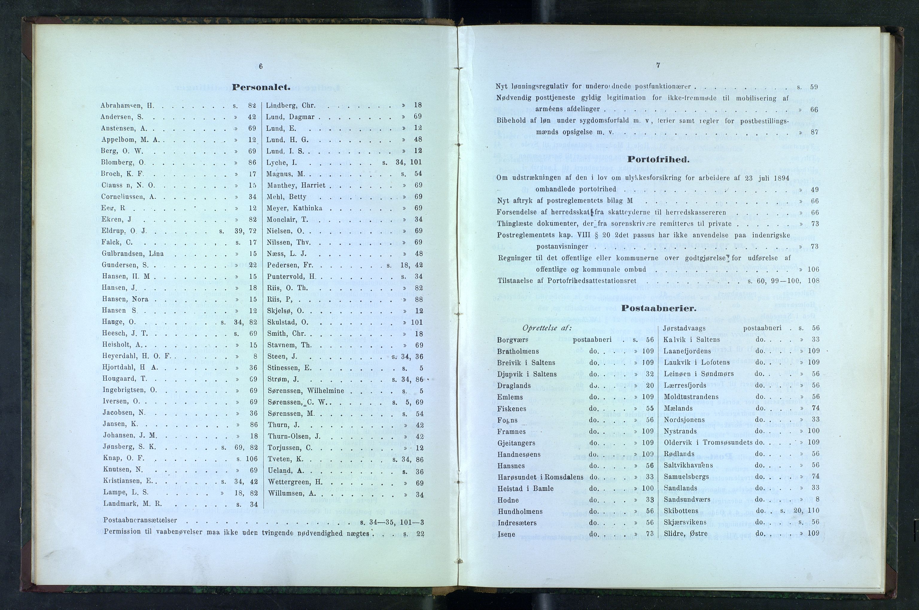 Norges Postmuseums bibliotek, NOPO/-/-/-: Sirkulærer fra Poststyrelsen, 1895