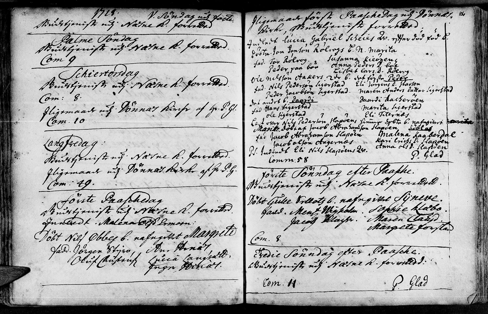 Ministerialprotokoller, klokkerbøker og fødselsregistre - Nordland, AV/SAT-A-1459/838/L0542: Parish register (official) no. 838A01, 1704-1737, p. 106