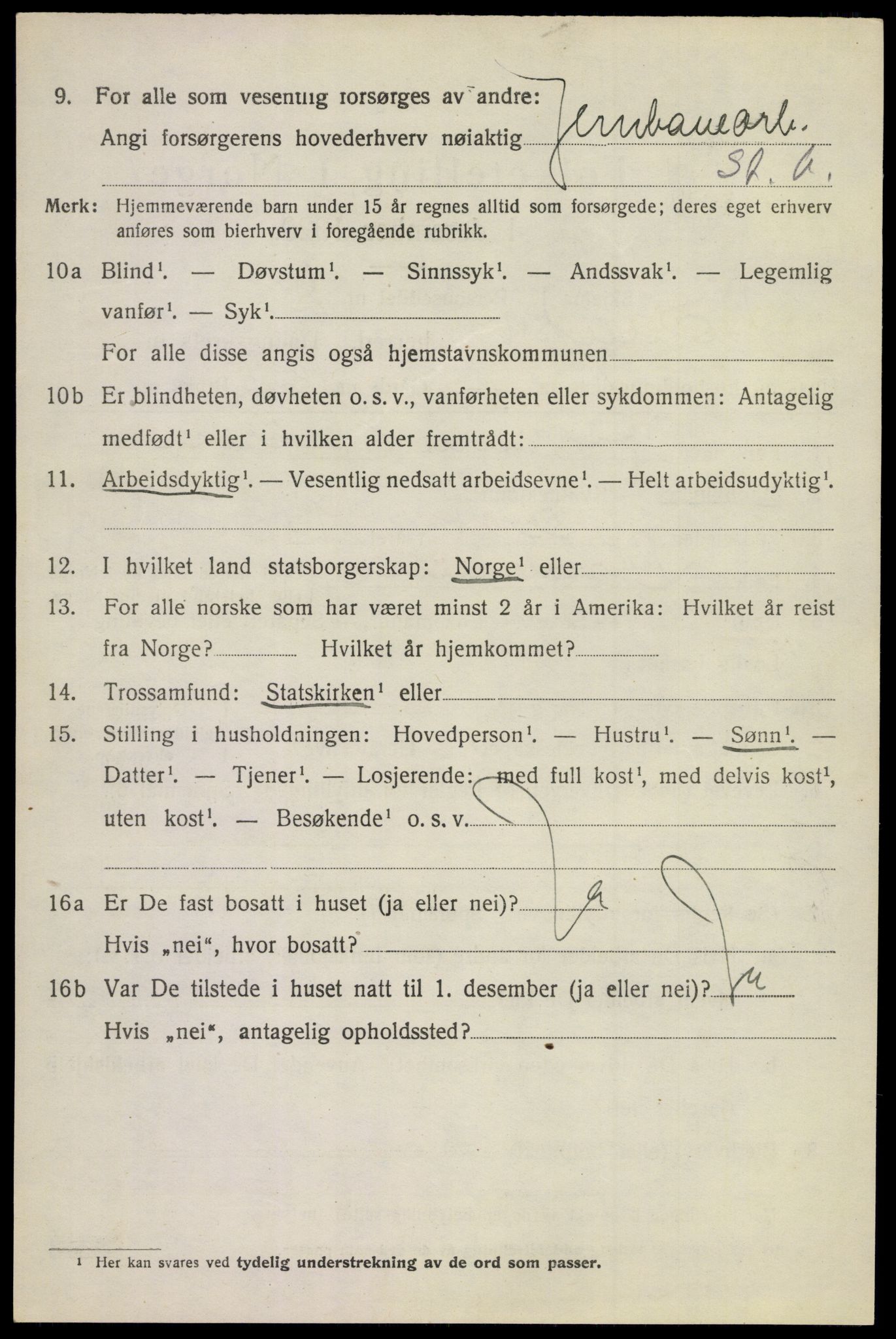 SAKO, 1920 census for Øvre Sandsvær, 1920, p. 5569