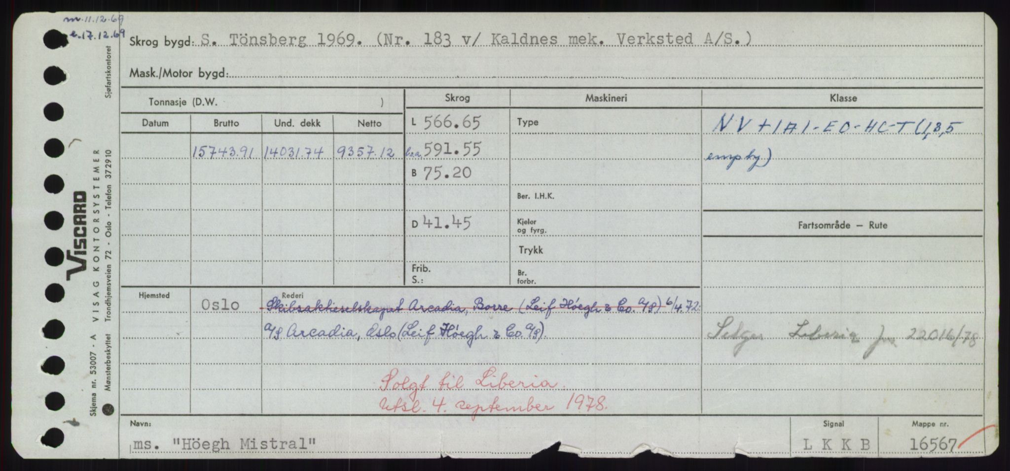 Sjøfartsdirektoratet med forløpere, Skipsmålingen, RA/S-1627/H/Hd/L0017: Fartøy, Holi-Hå, p. 403