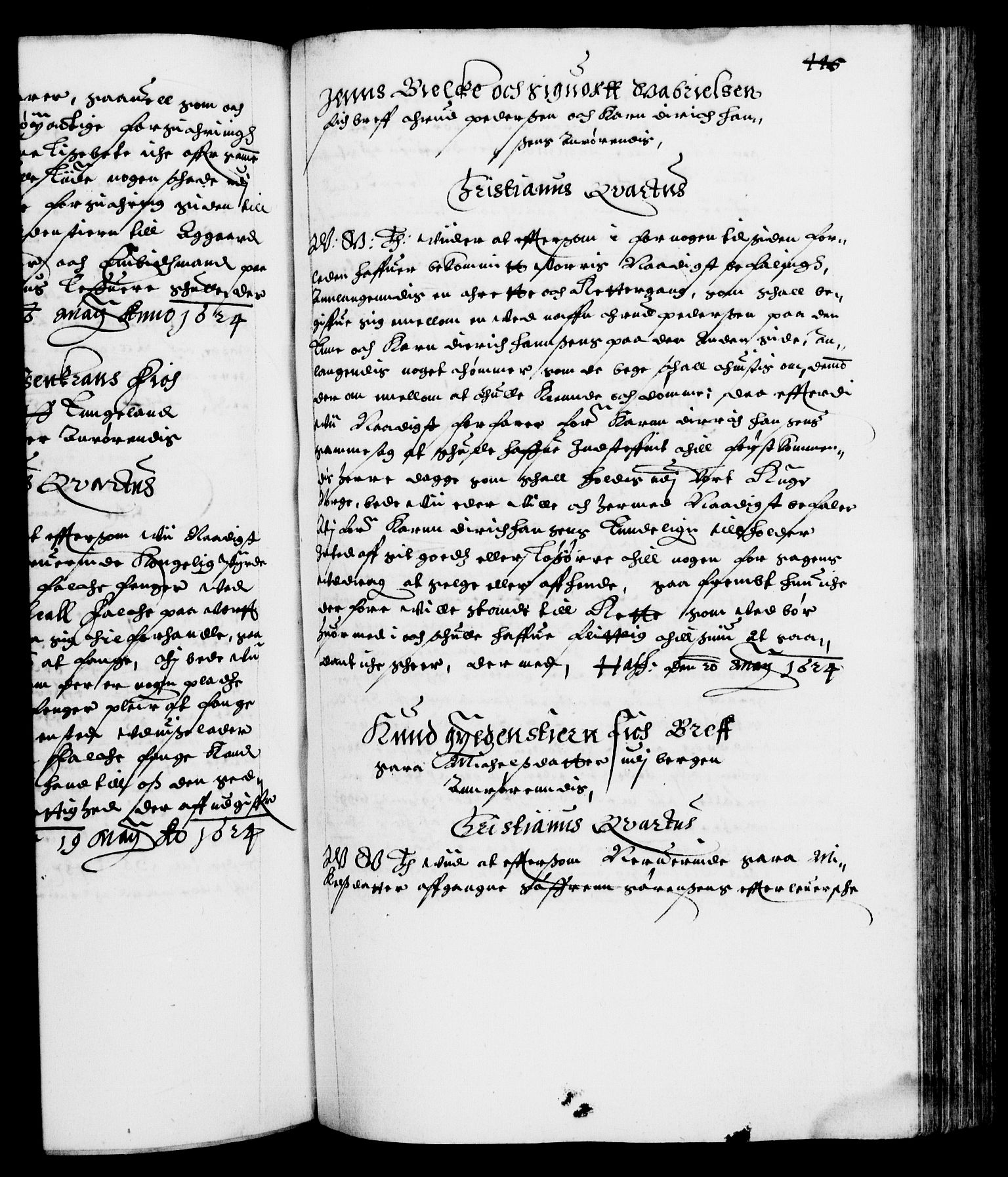 Danske Kanselli 1572-1799, RA/EA-3023/F/Fc/Fca/Fcab/L0004: Norske tegnelser (mikrofilm), 1617-1627, p. 446a