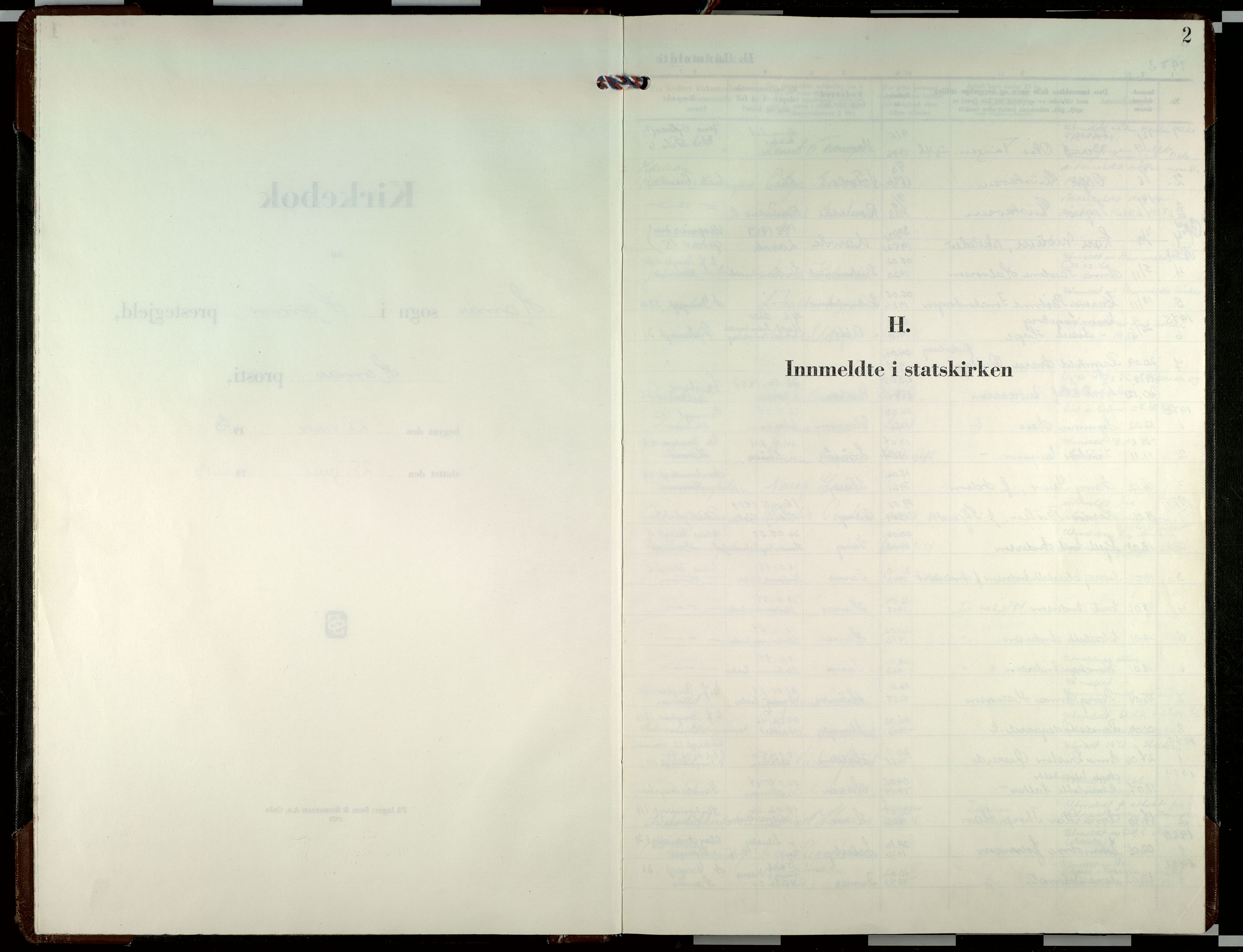 Hamar prestekontor, SAH/DOMPH-002/H/Ha/Haa/L0018: Parish register (official) no. 18, 1973-2013, p. 2