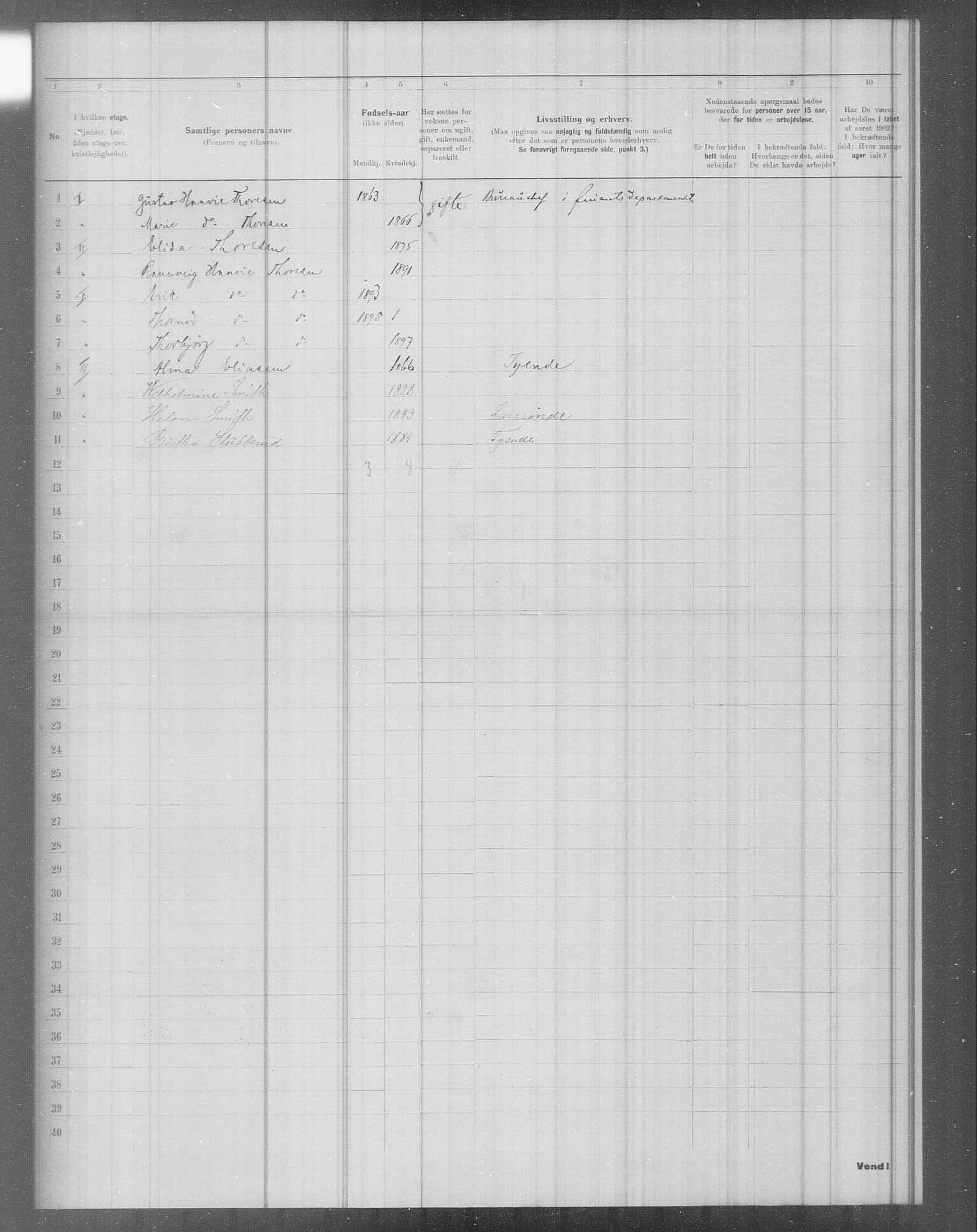 OBA, Municipal Census 1902 for Kristiania, 1902, p. 4637