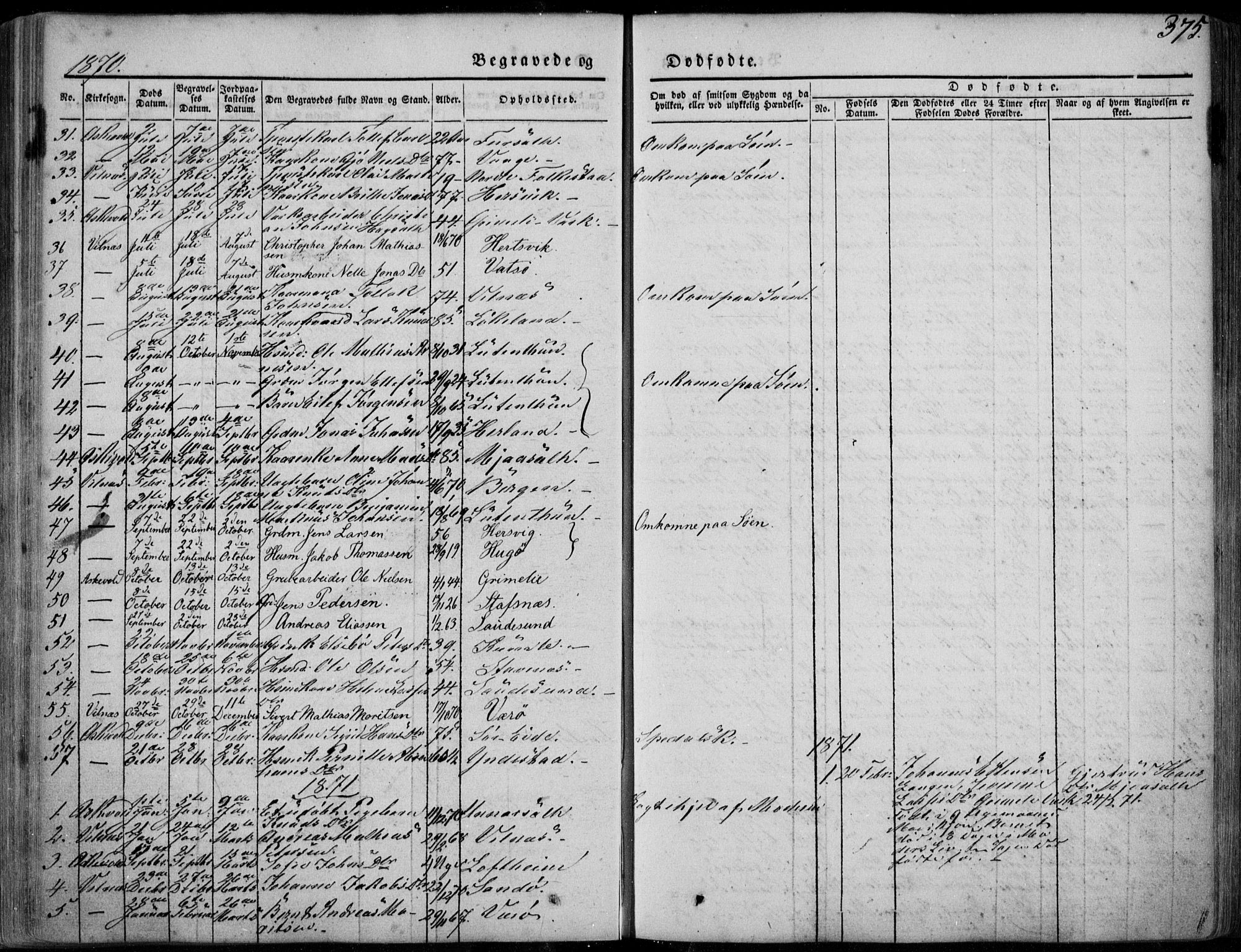 Askvoll sokneprestembete, AV/SAB-A-79501/H/Haa/Haaa/L0011/0002: Parish register (official) no. A 11 II, 1845-1878, p. 375