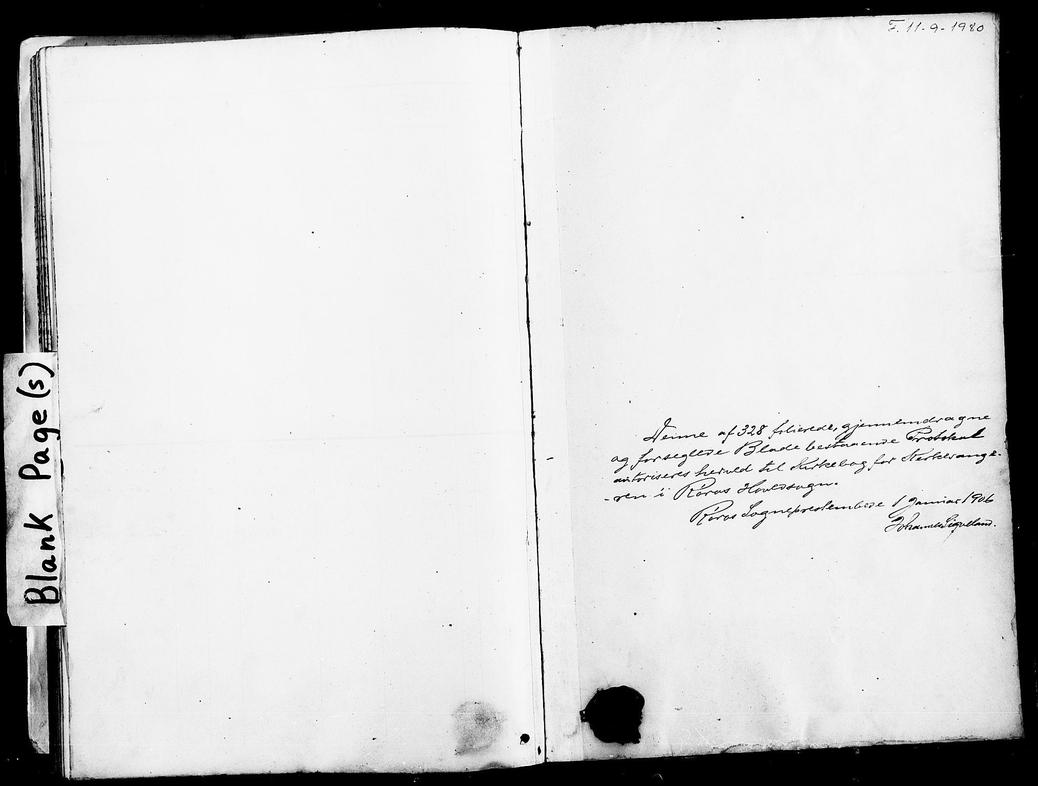 Ministerialprotokoller, klokkerbøker og fødselsregistre - Sør-Trøndelag, SAT/A-1456/681/L0942: Parish register (copy) no. 681C06, 1906-1925