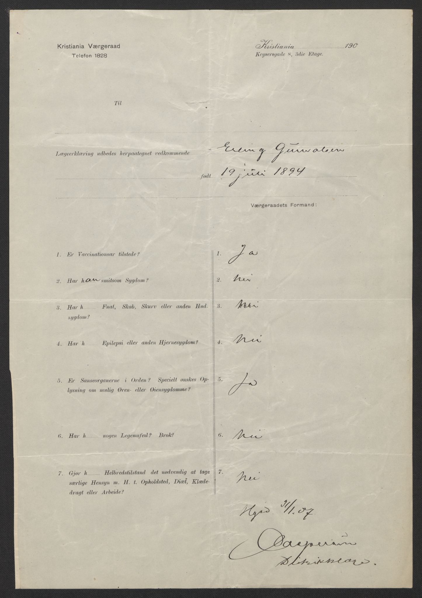 Falstad skolehjem, AV/RA-S-1676/E/Eb/L0007: Elevmapper løpenr. 146-168, 1905-1911, p. 294