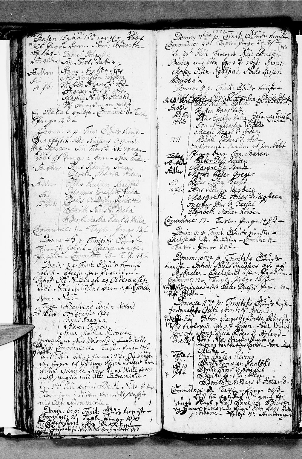 Ministerialprotokoller, klokkerbøker og fødselsregistre - Nordland, SAT/A-1459/816/L0237: Parish register (official) no. 816A03, 1757-1776, p. 145-146
