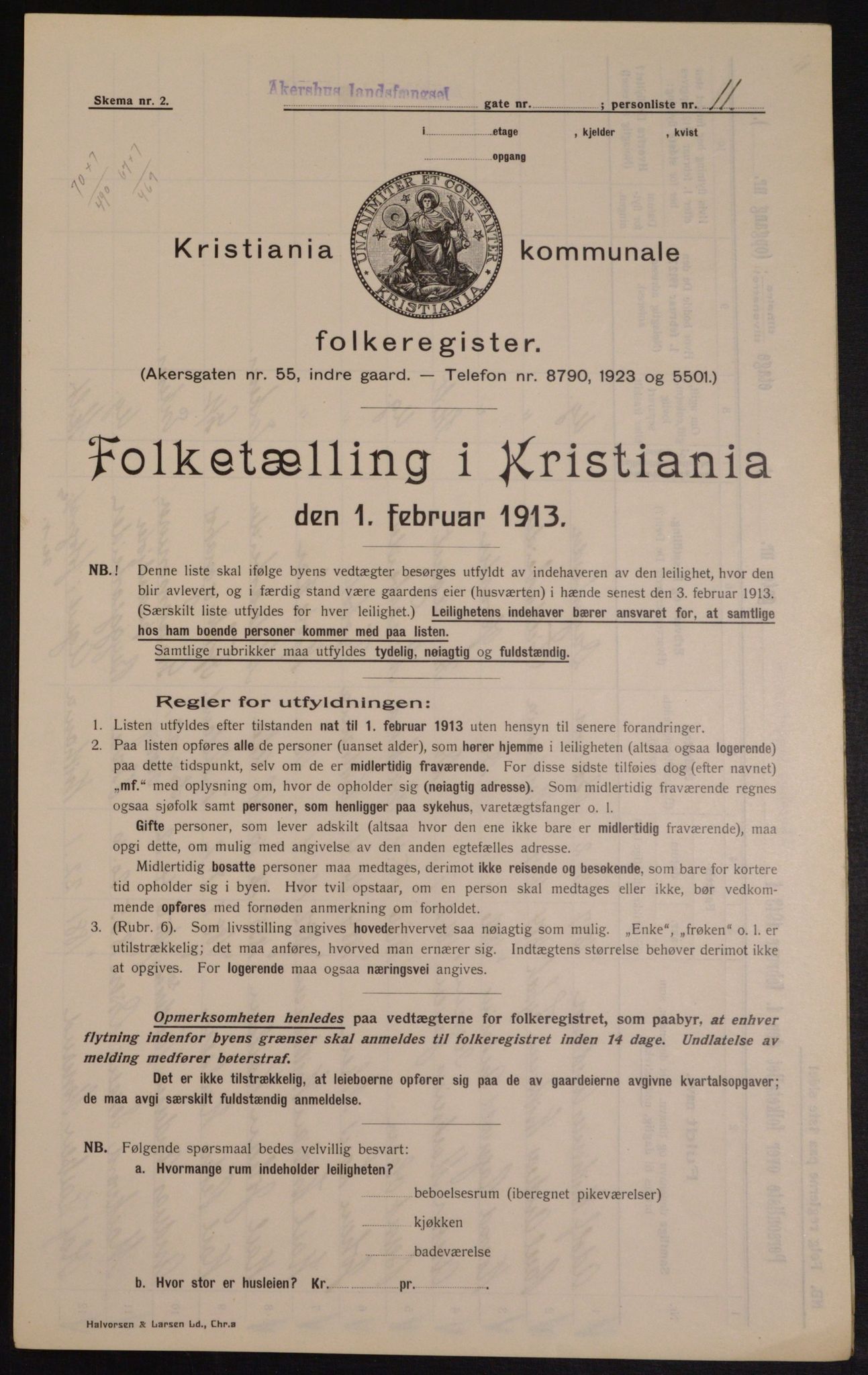 OBA, Municipal Census 1913 for Kristiania, 1913, p. 24217