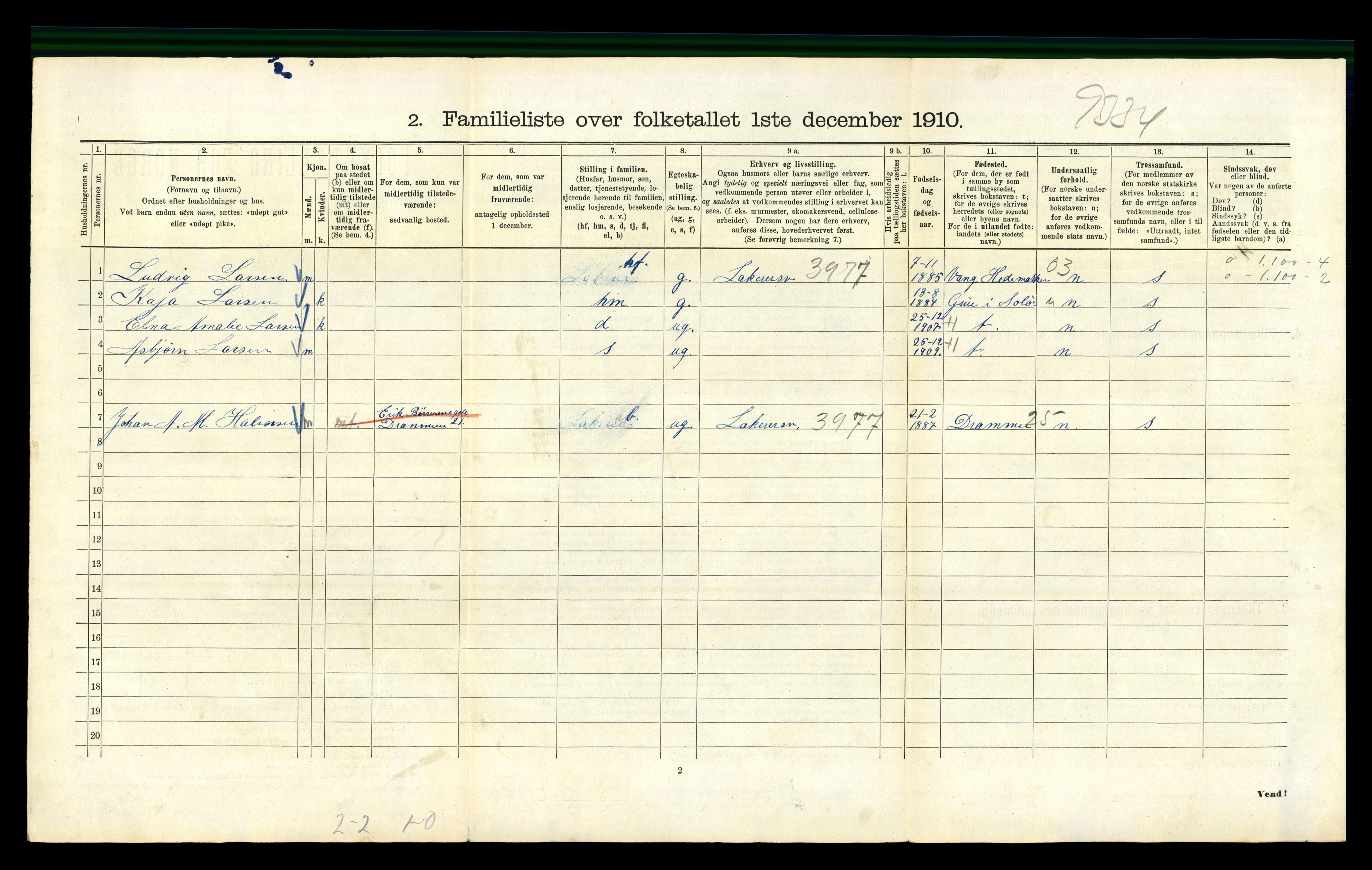 RA, 1910 census for Kristiania, 1910, p. 71470