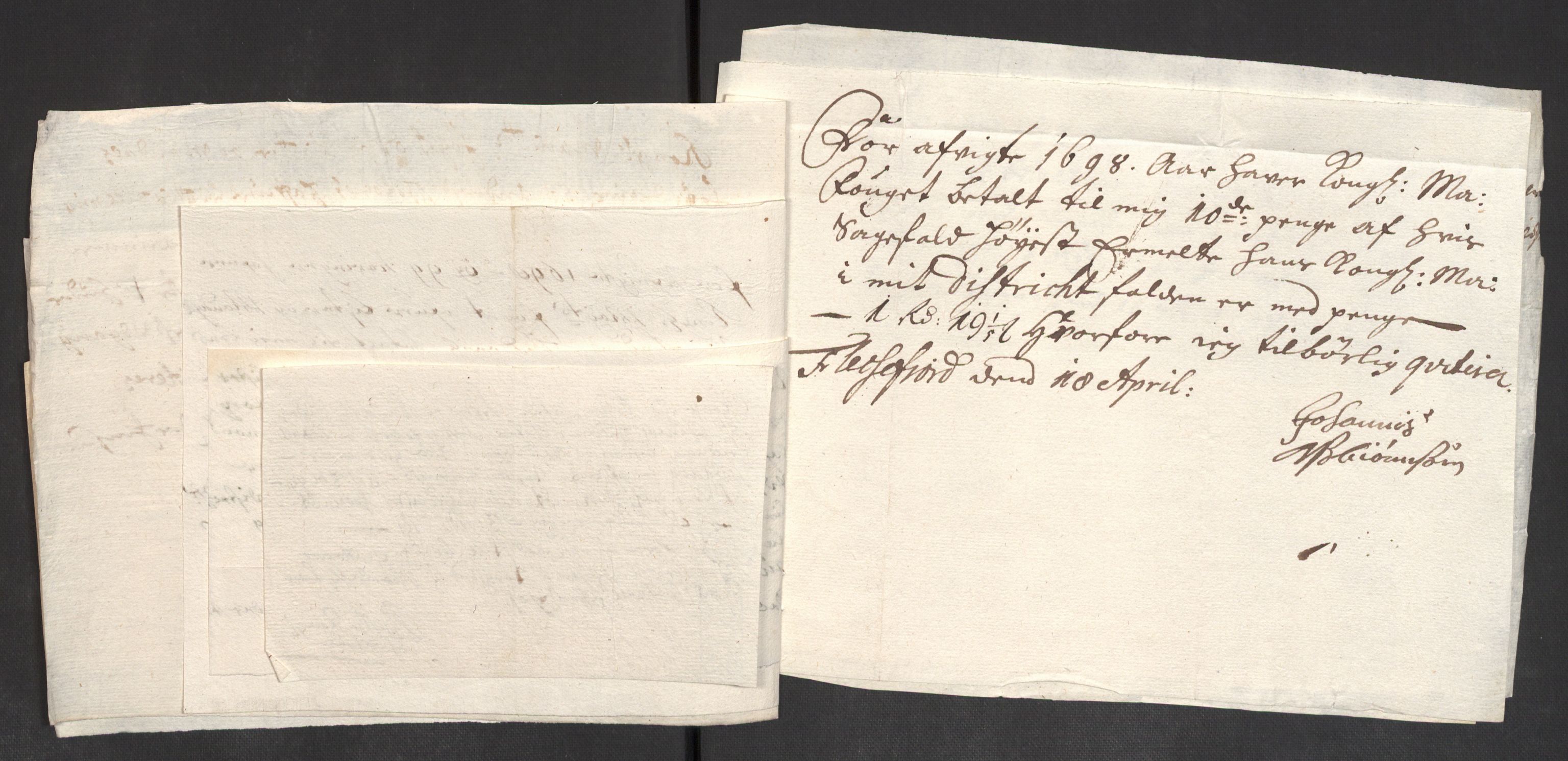 Rentekammeret inntil 1814, Reviderte regnskaper, Fogderegnskap, AV/RA-EA-4092/R43/L2547: Fogderegnskap Lista og Mandal, 1698-1699, p. 115