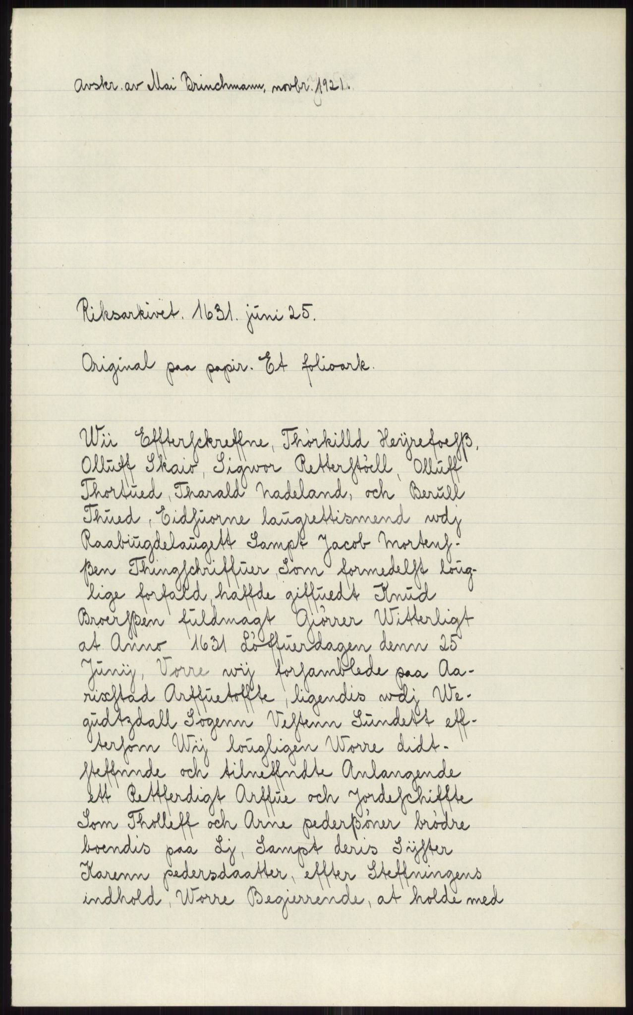 Samlinger til kildeutgivelse, Diplomavskriftsamlingen, AV/RA-EA-4053/H/Ha, p. 3226